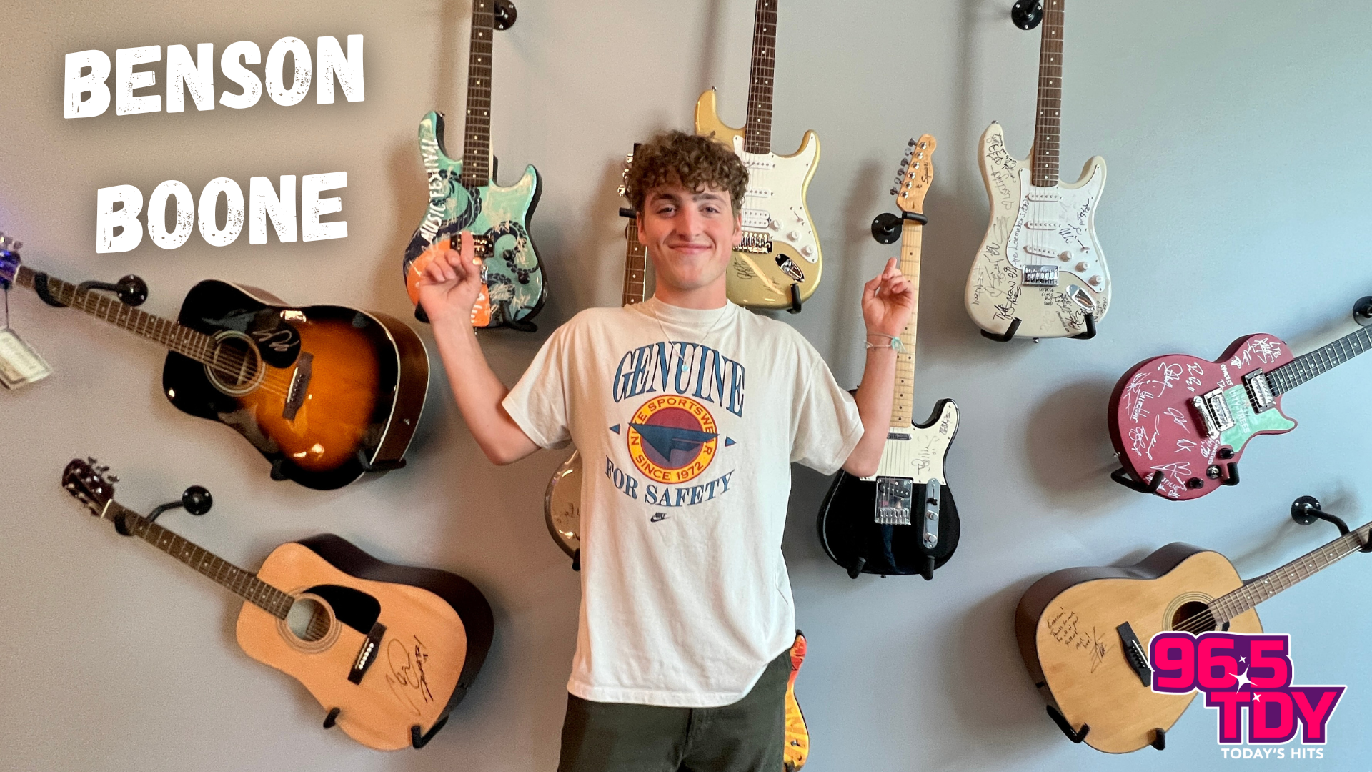 Benson Boone Makes killer Whale Sounds at 96.5 TDY