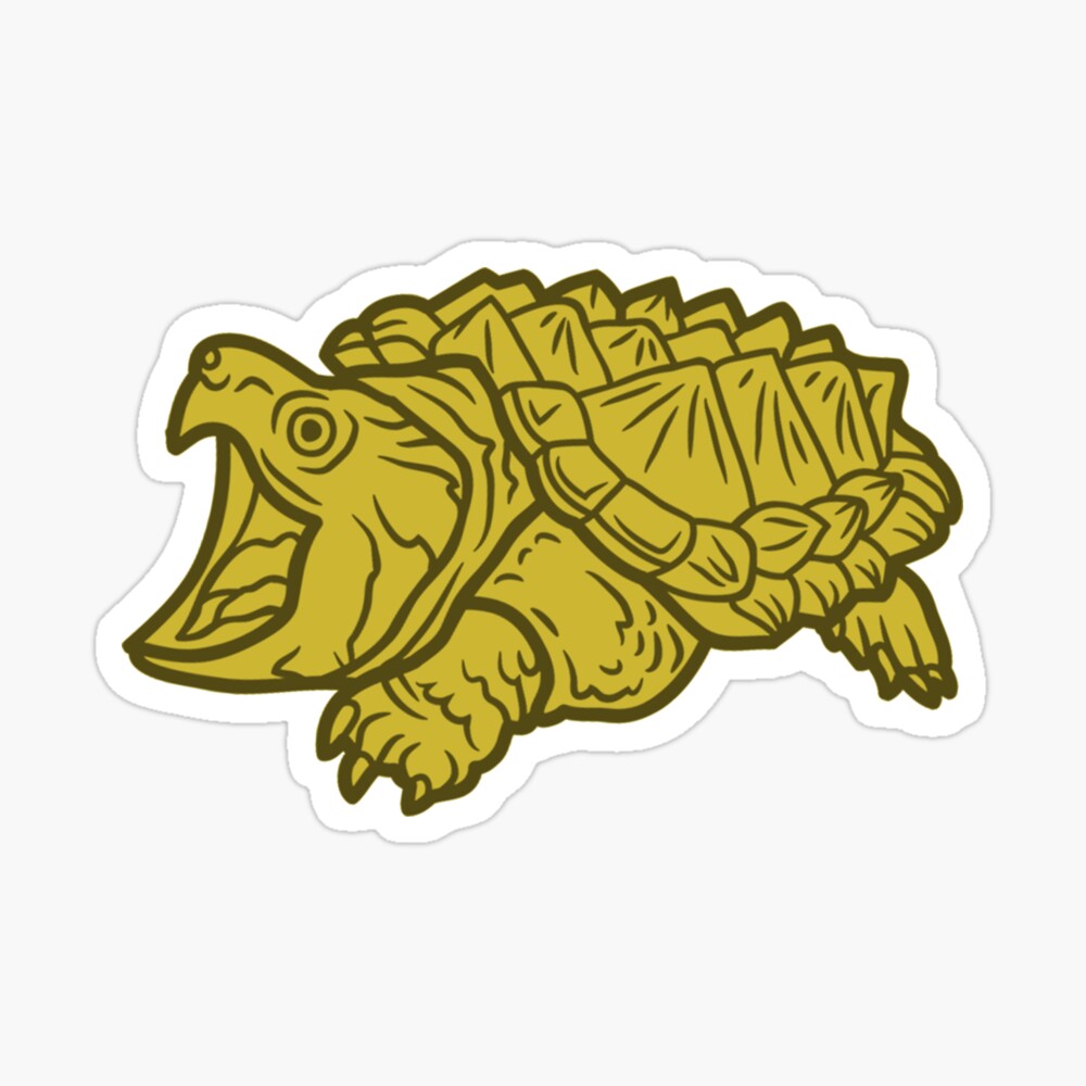 Alligator Snapping Turtle Reptile Wildlife Poster