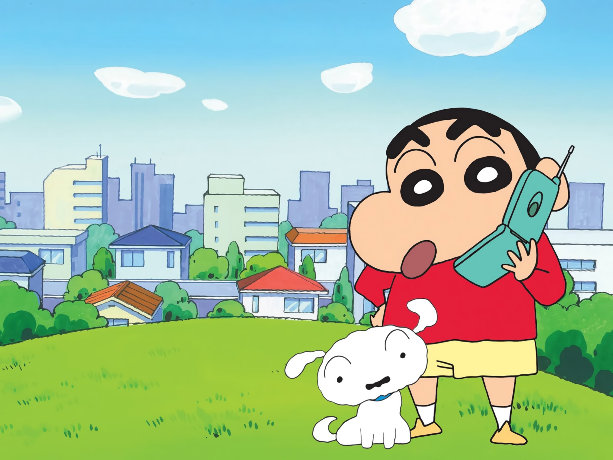 Shin Chan Wallpaper 4K, Shinchan Nohara, Shiro, TV Series