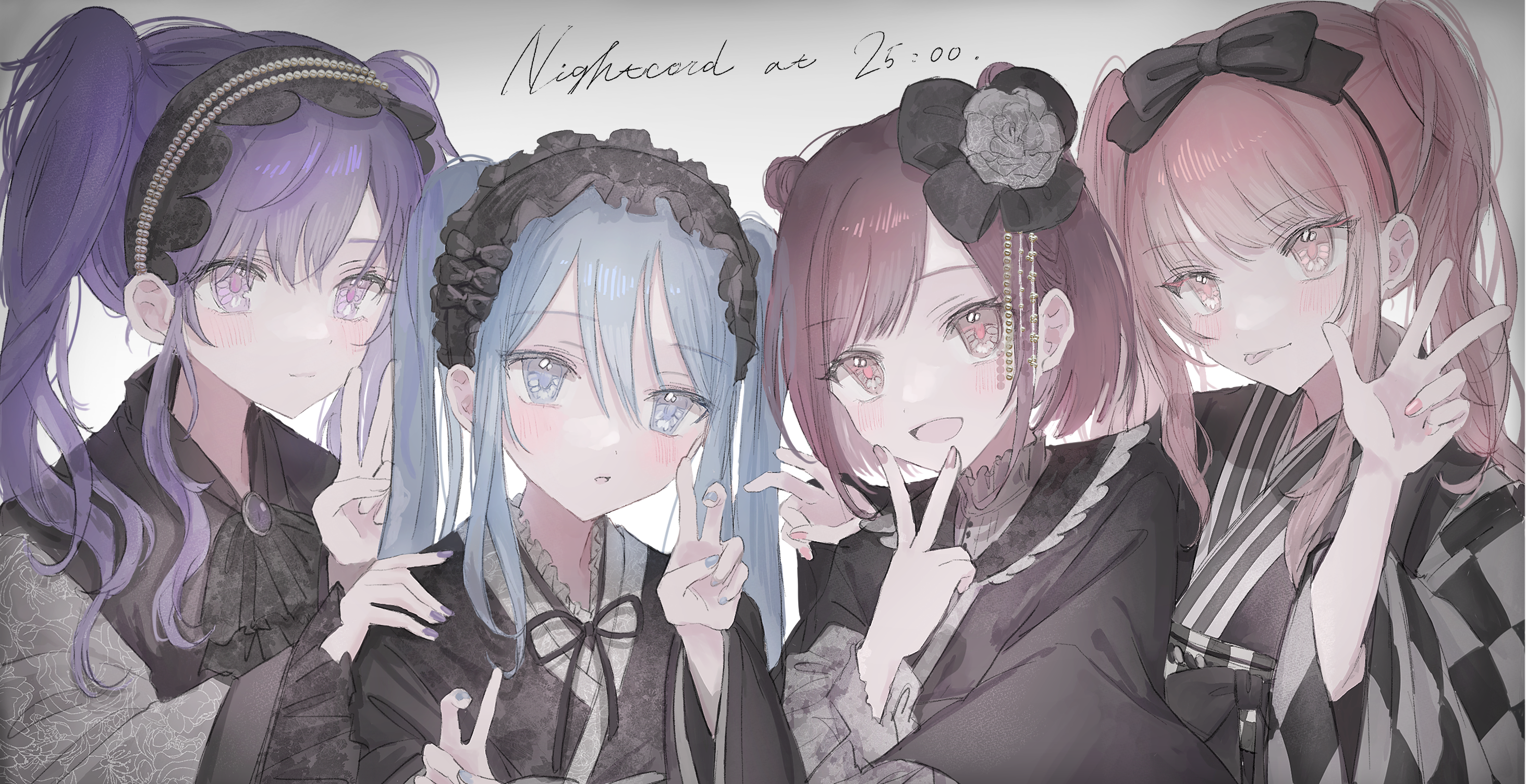 shinonome ena, akiyama mizuki, asahina mafuyu, and yoisaki kanade (project sekai) drawn