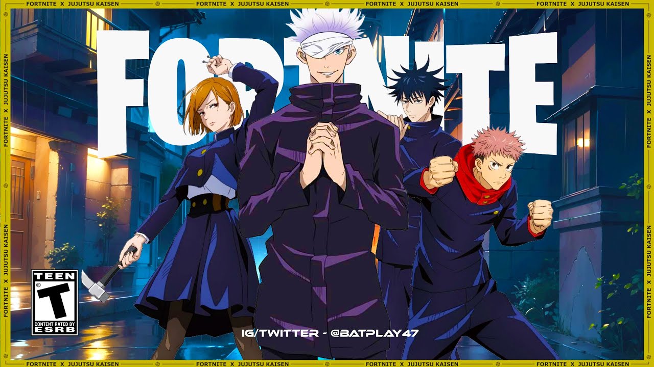 Fortnite Jujutsu Kaisen collaboration: Gojo, Yuji, and more