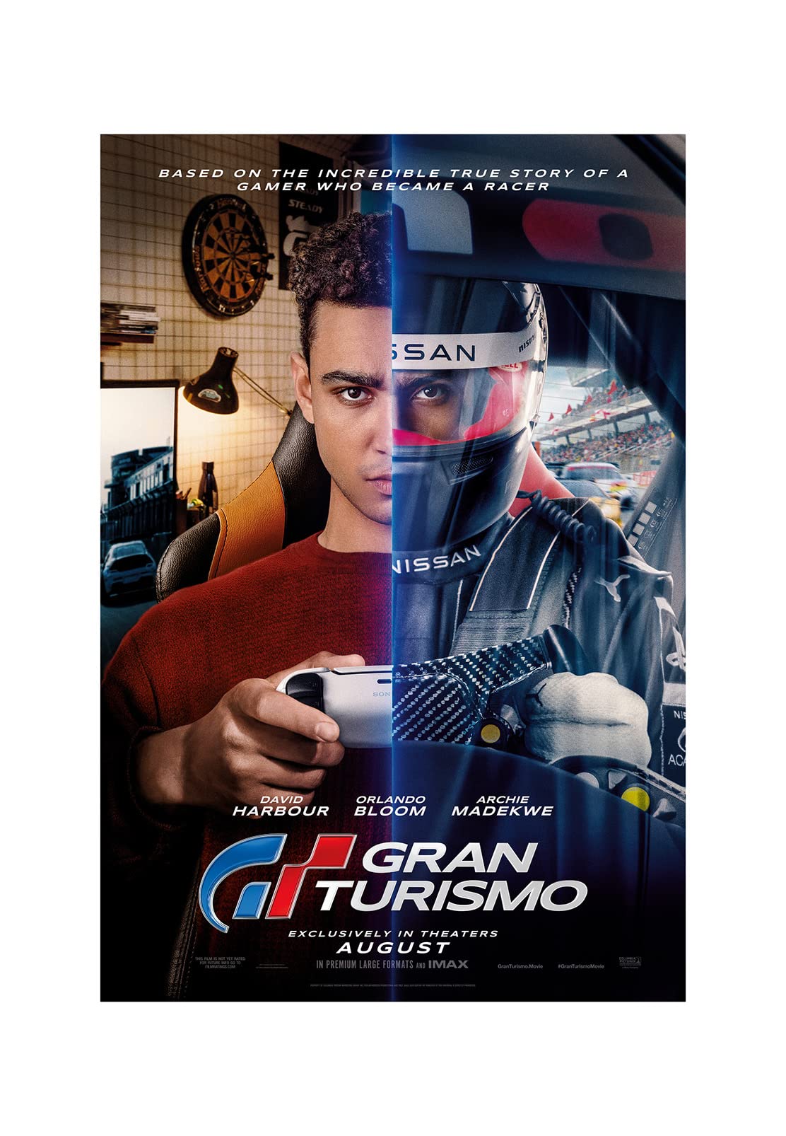MCERMR Gran Turismo Poster 2023 Movie Posters Prints Bedroom Decor Silk Canvas for Wall Art Print Gift Home Decor Unframe Poster 16x24inch 40x60cm: Posters & Prints