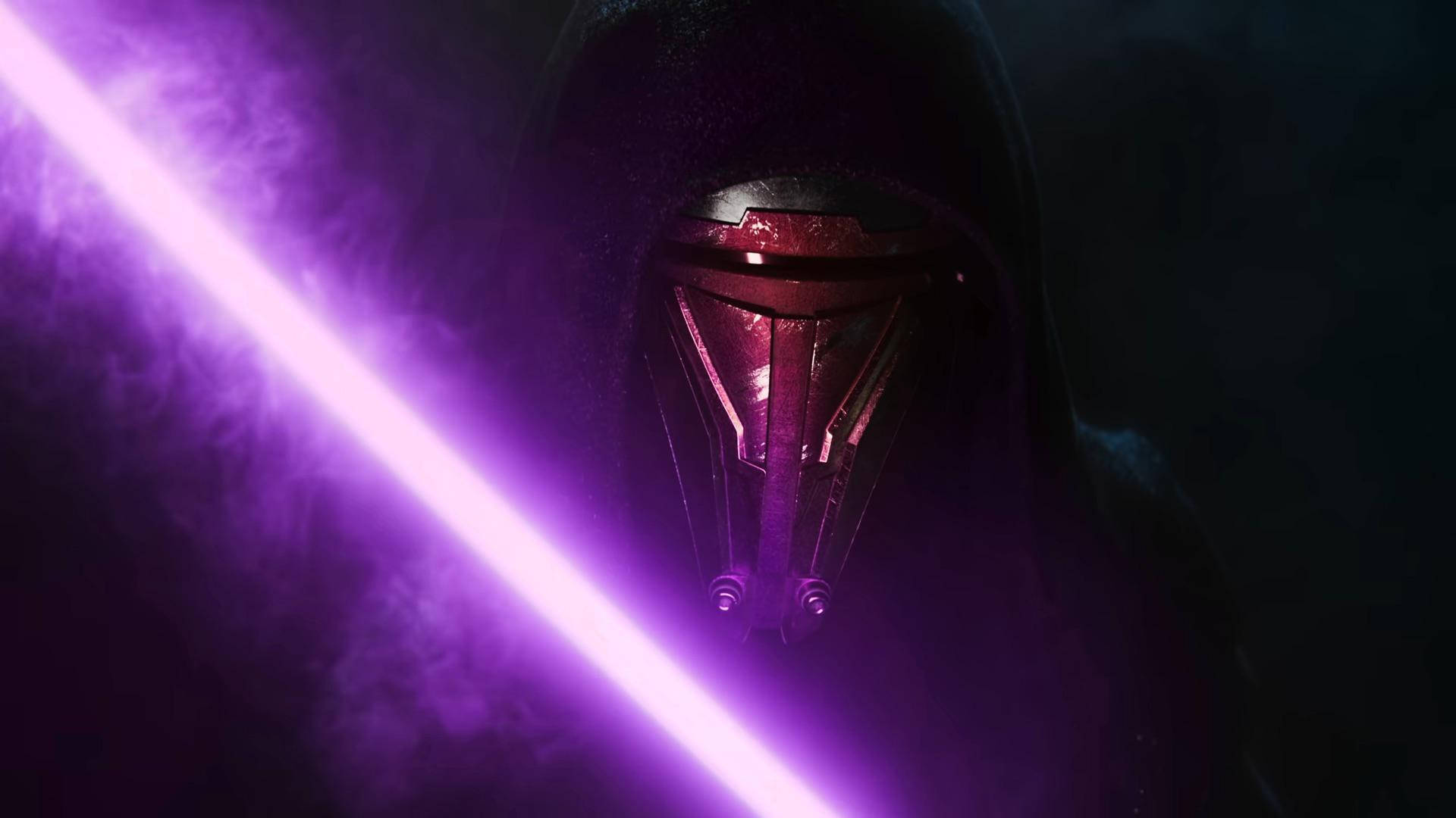 Purple Lightsaber Wallpaper
