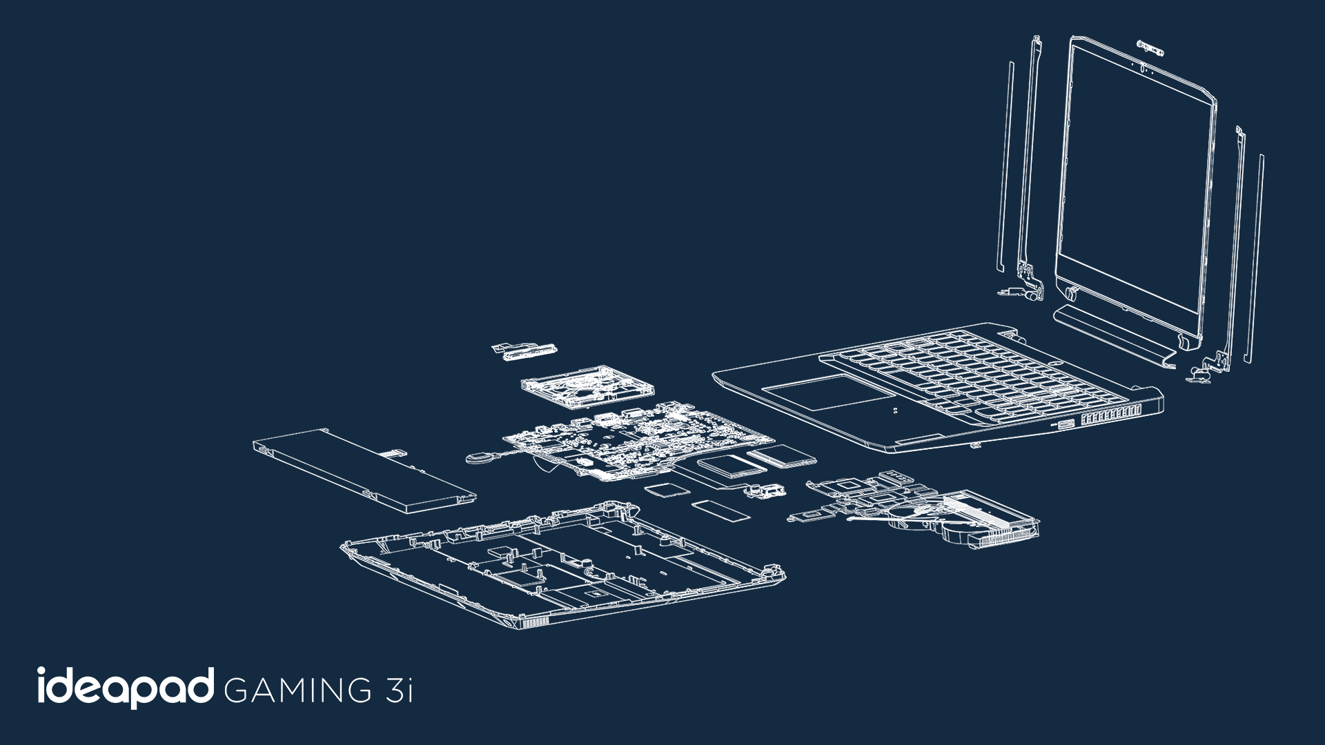 Ideapad Gaming 3i exploded view wallpaper