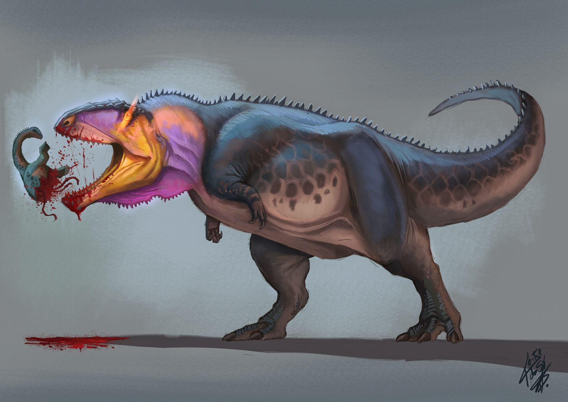 SCARY DINOSAURS, T REX AND CARCHARODONTOSAURUS