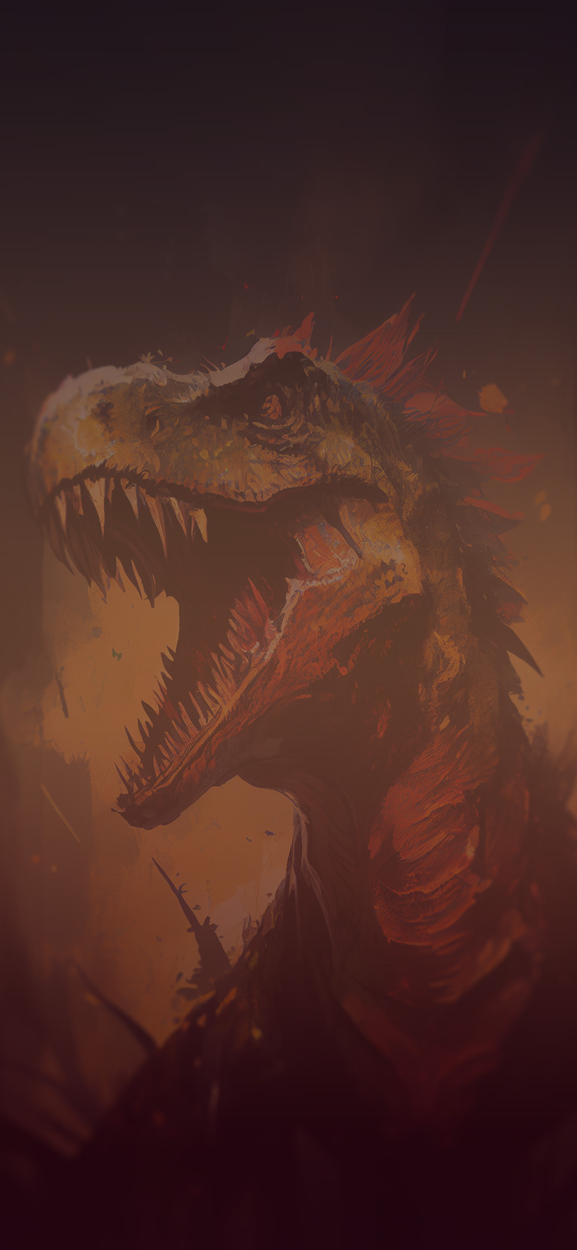 Dinosaur Art Wallpaper Aesthetic Wallpaper for iPhone