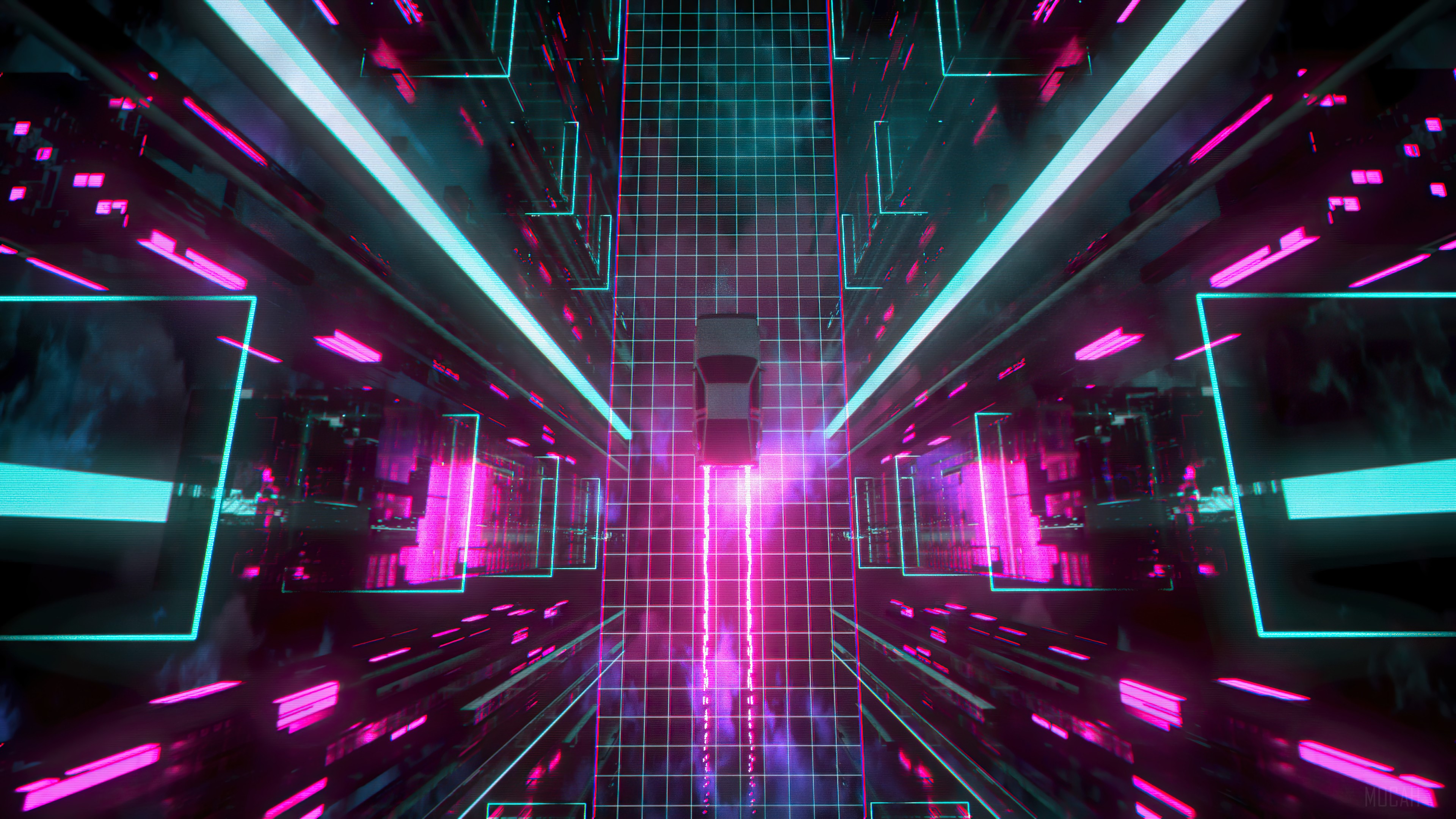 Synthwave 1080P, 2k, 4k HD wallpaper, background free download