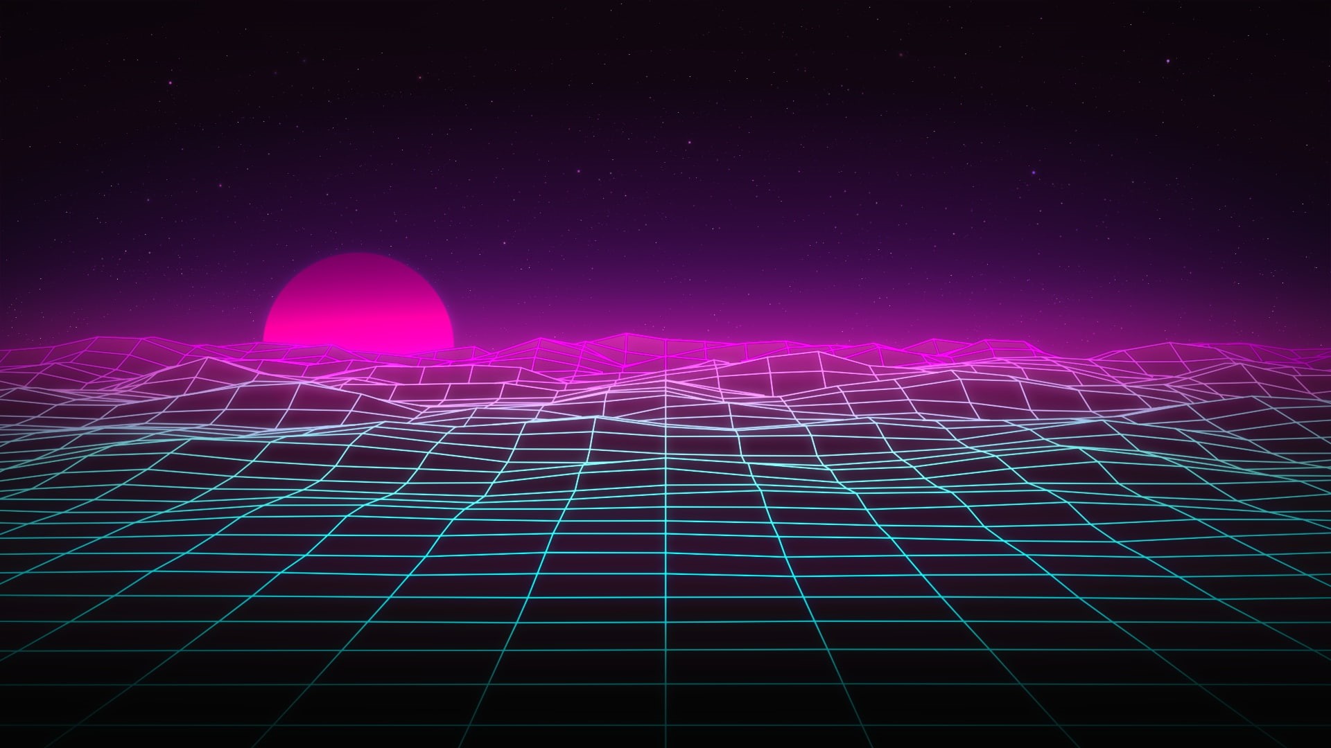 Wallpaper / neon colored, nature, purple, wave pattern, digital art, night, background, connection, technology, space, glowing, synthwave, futuristic, pattern, light phenomenon free download