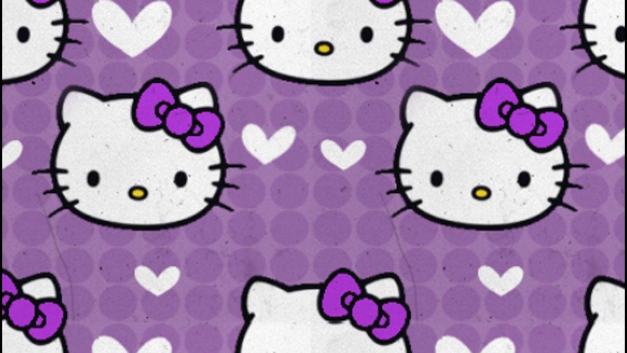 Hello Kitty Purple Wallpaper