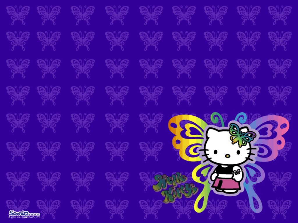 Purple Hello Kitty Wallpaper