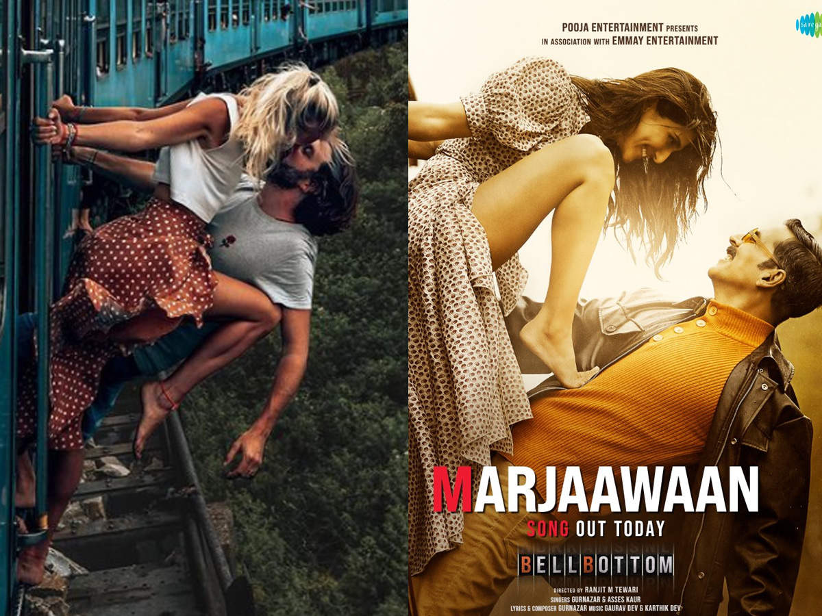 Bell Bottom Song Marjaawaan: Akshay Kumar and Vaani Kapoor's 'Marjaawaan' song poster from 'Bell Bottom' inspired by travel influencer's Instagram pic?