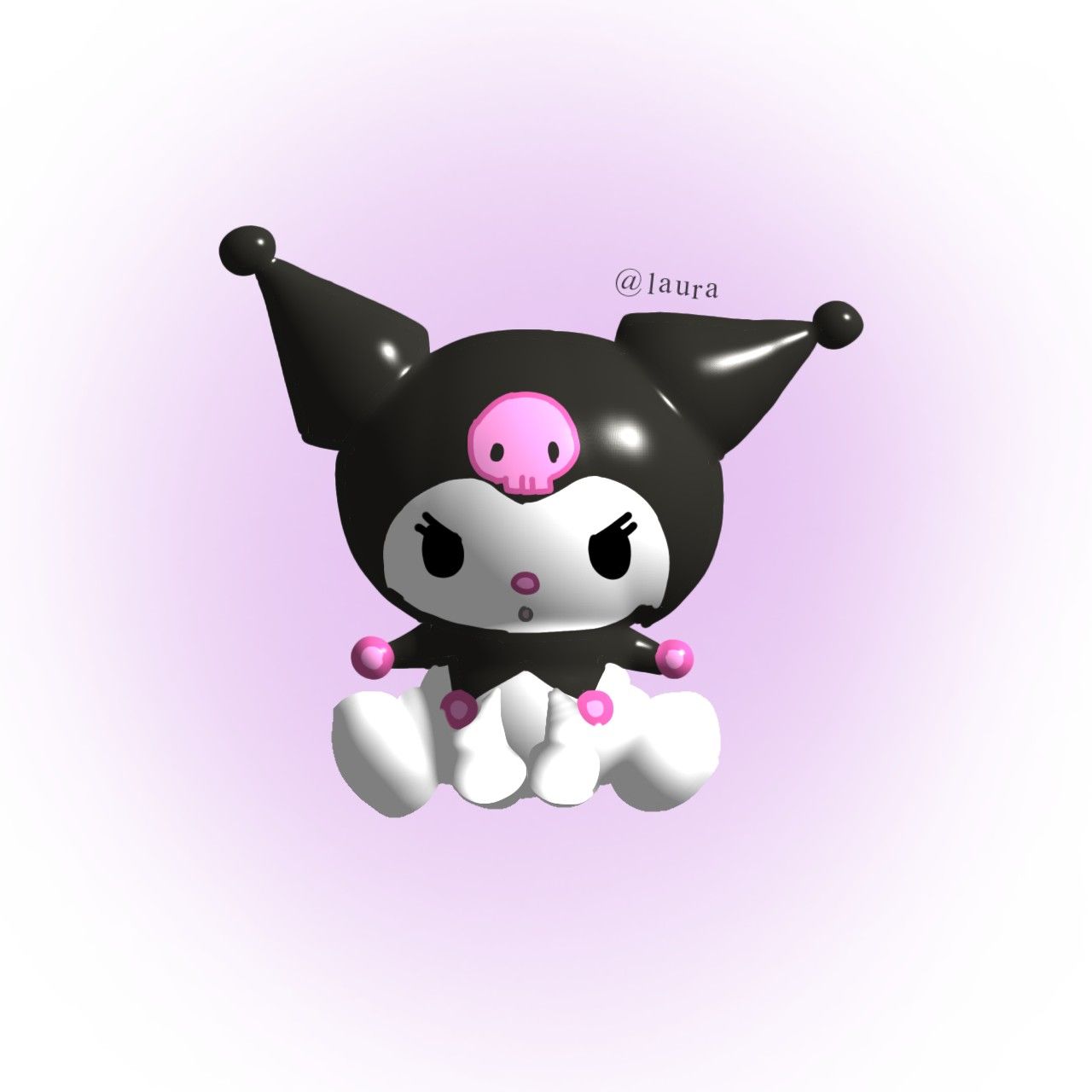 Kuromi (. ❛ ᴗ ❛.). Hello kitty iphone wallpaper, Creative iphone wallpaper, Hello kitty art