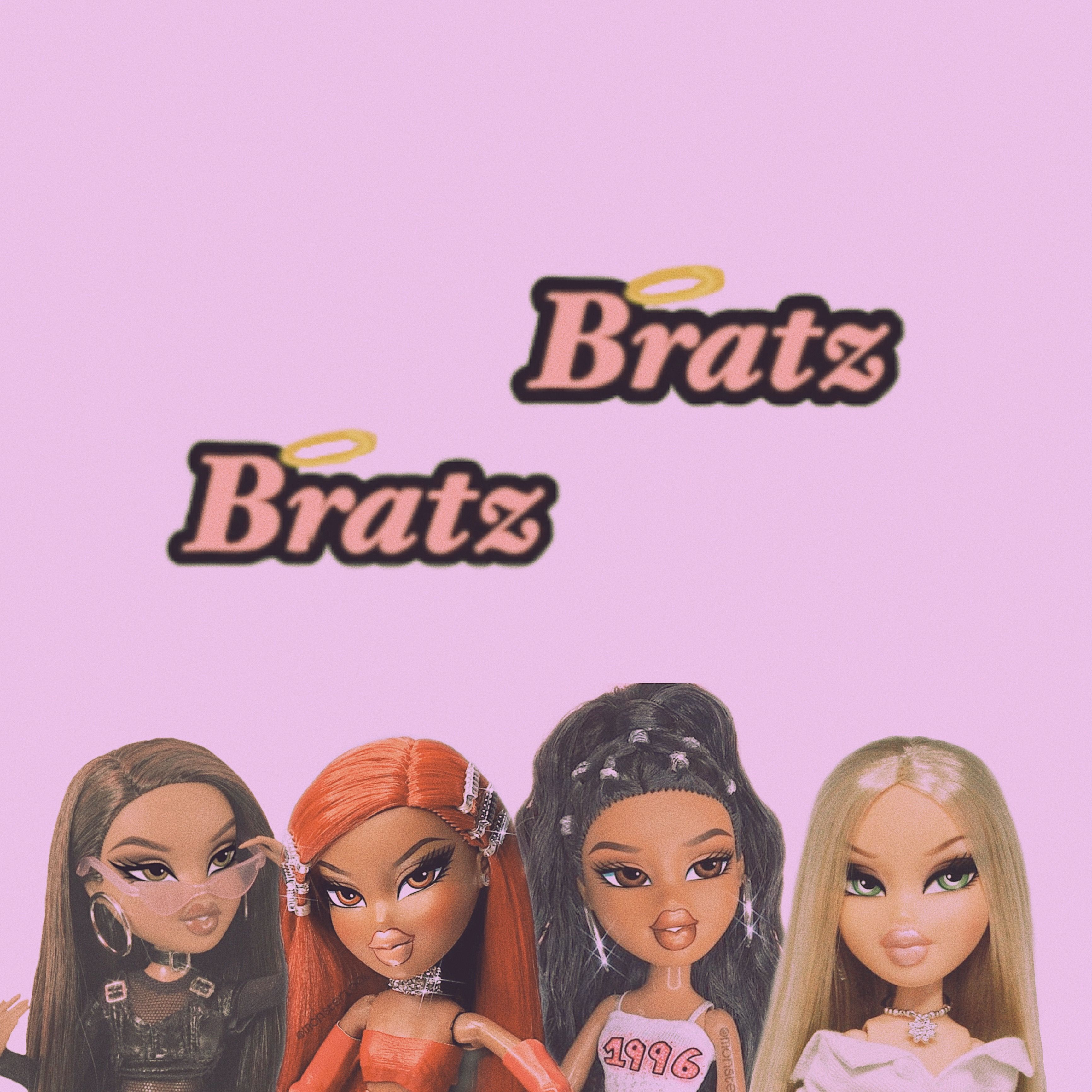 Bratz squad. Pink wallpaper cartoon, Cute laptop wallpaper, Trippy wallpaper