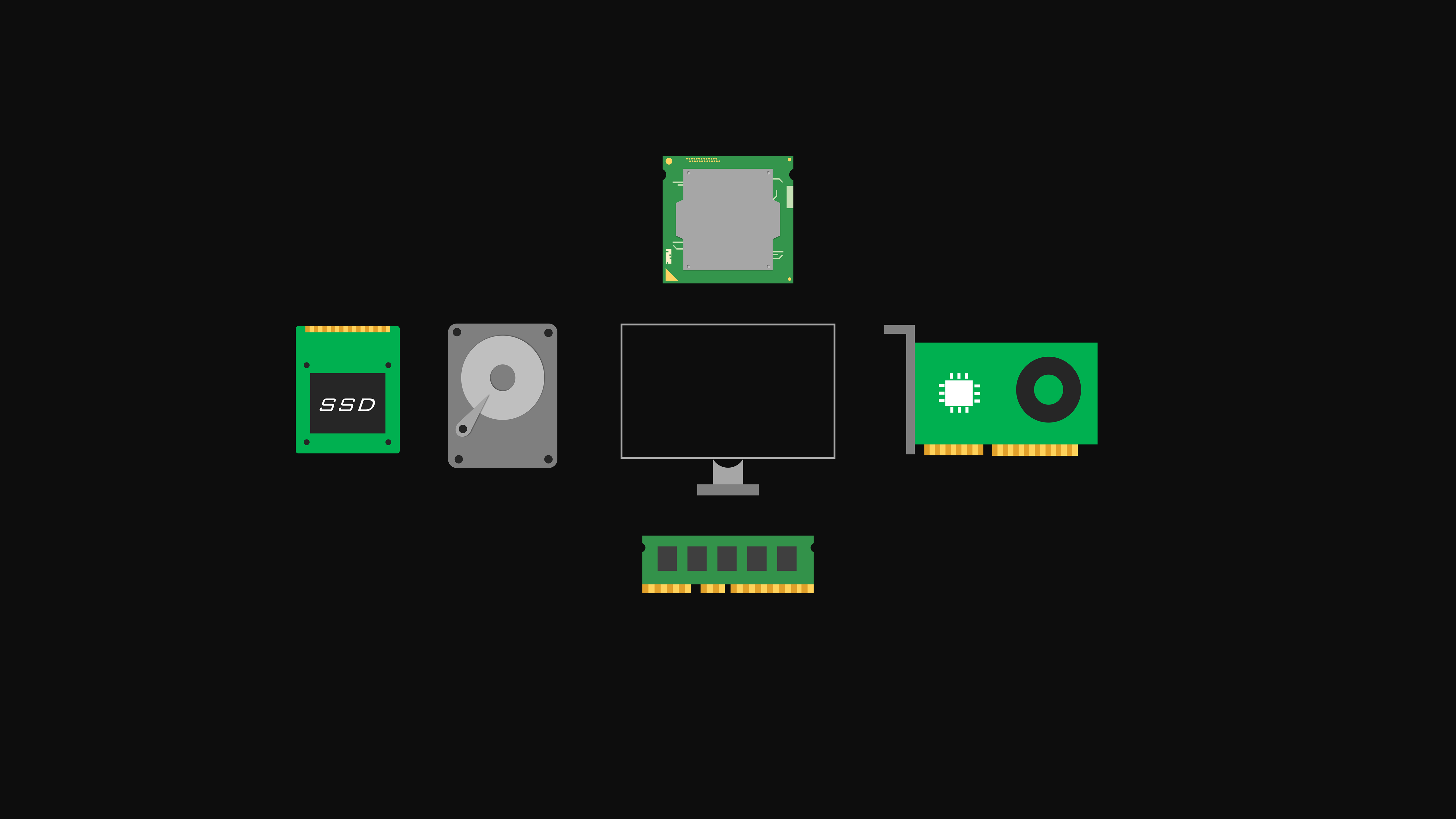 Wallpaper / device, hardware, computer technology, backlight, dark, 4k free download