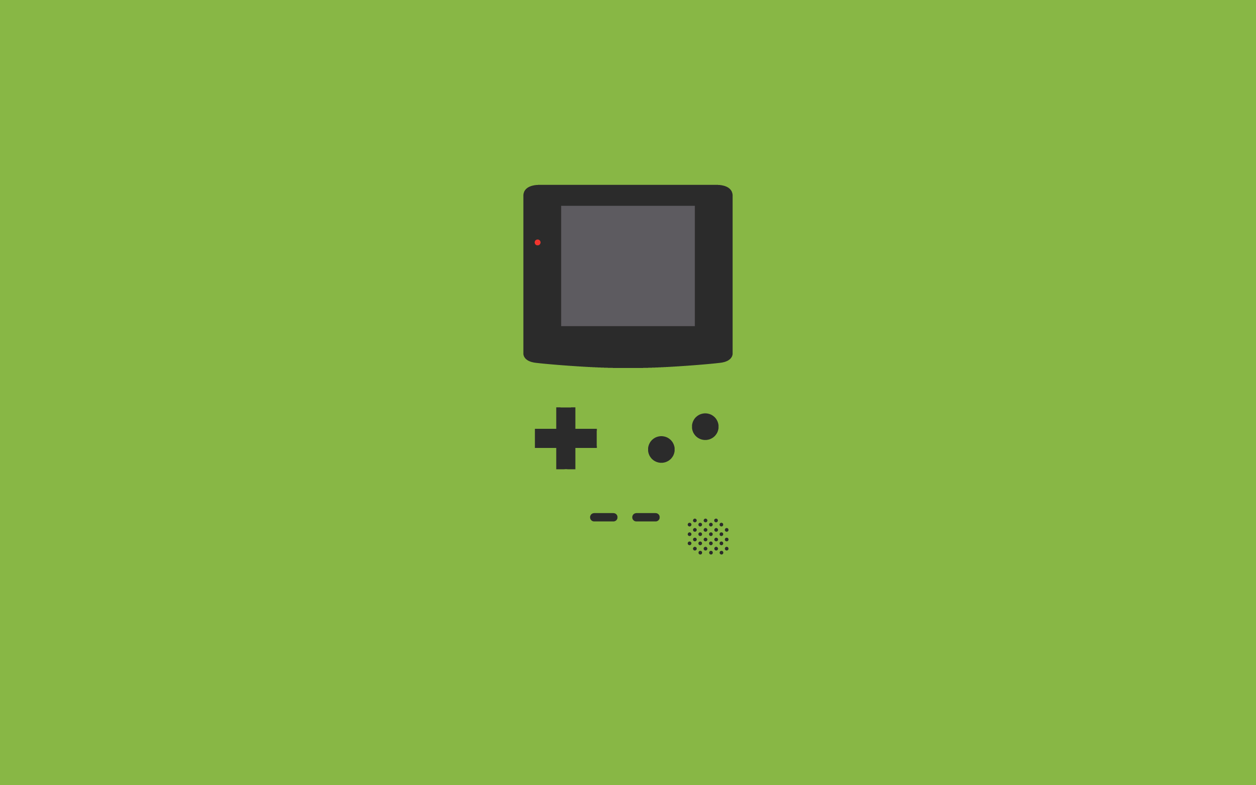 Wallpaper, minimalism, text, green, technology, GameBoy Color, shape, line, screenshot, gadget, font 2560x1600