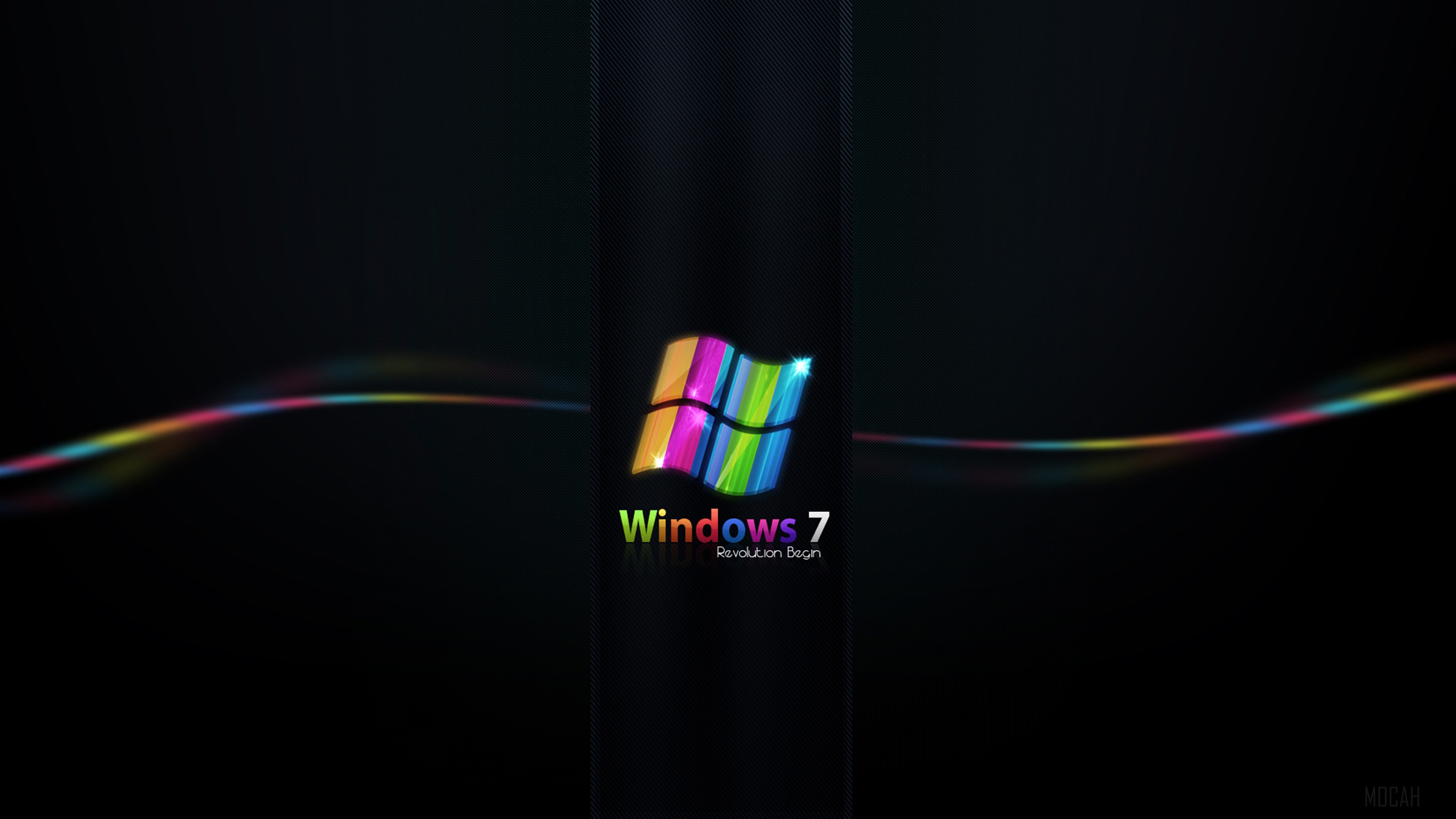 Rainbow Colored Windows 7 4k Gallery HD Wallpaper