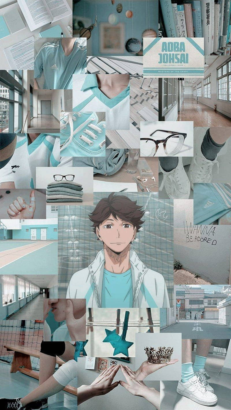 Download Toru Oikawa Aesthetic Collage Wallpaper