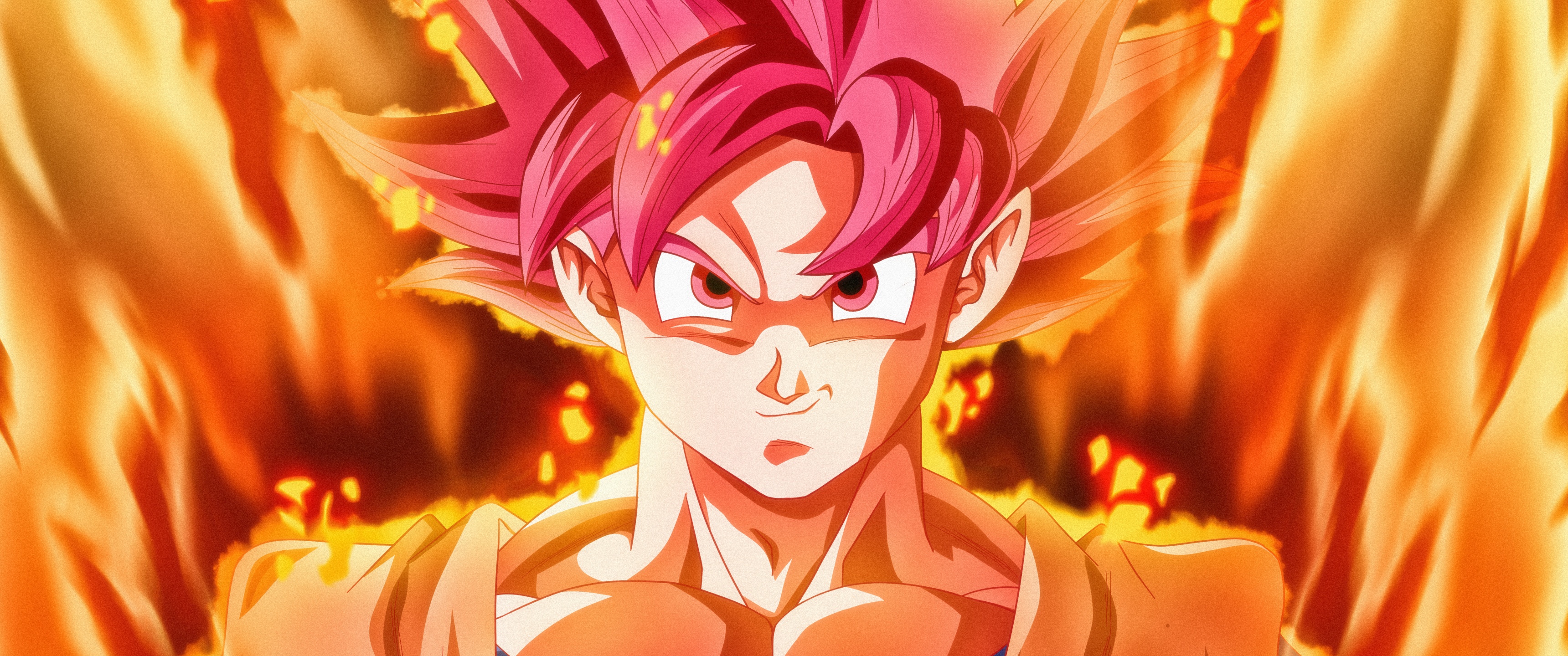 Super Saiyan God Wallpaper 4K, Goku, Dragon Ball Super, 5K
