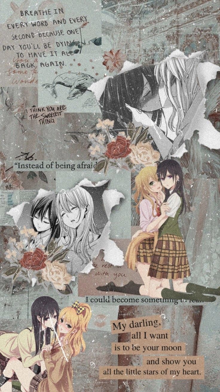 wallpaper #wallpaperaesthetic #cuteaesthetic #aesthetic #cute #couple #yuri #citrus #meixyuzu
