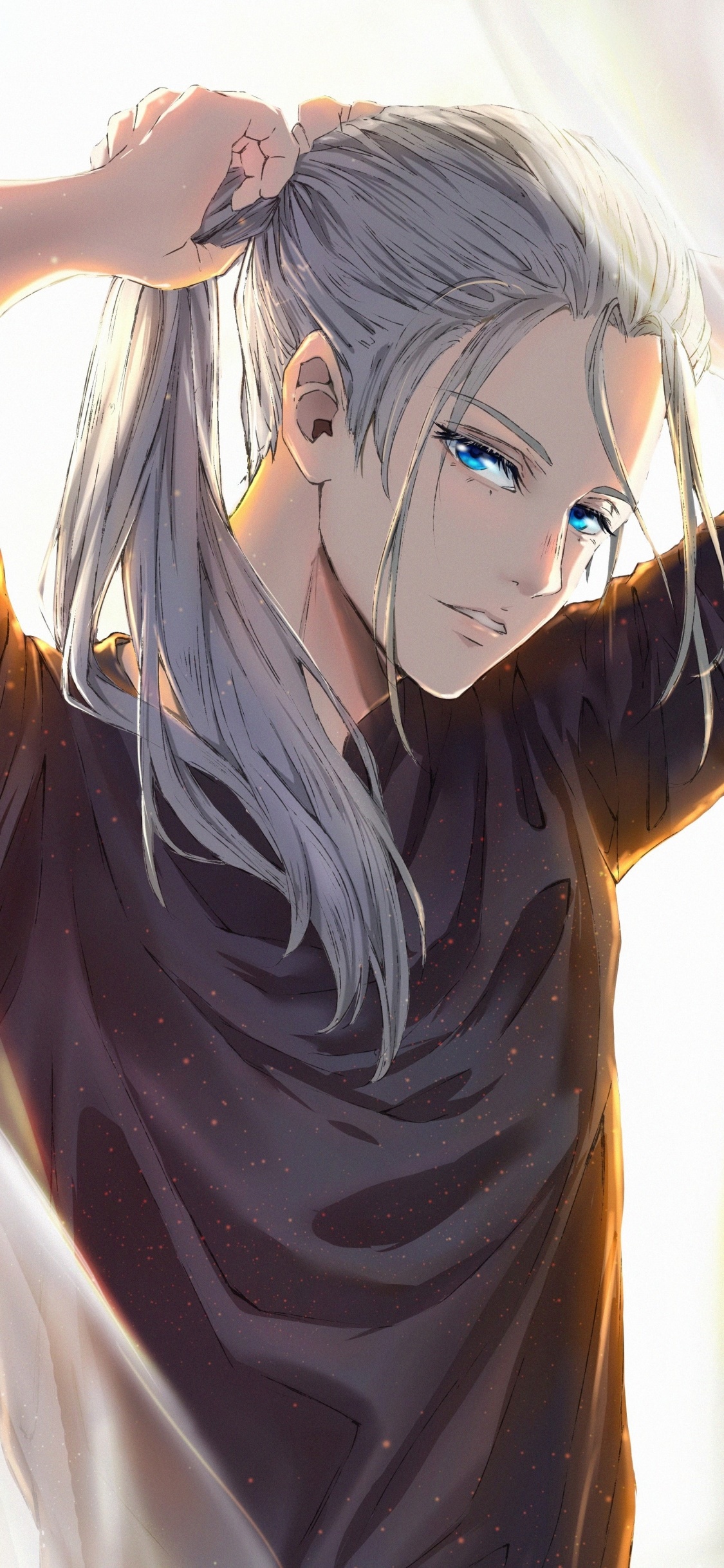 Wallpaper / Anime Yuri!!! on Ice Phone Wallpaper, Victor Nikiforov, 1125x2436 free download