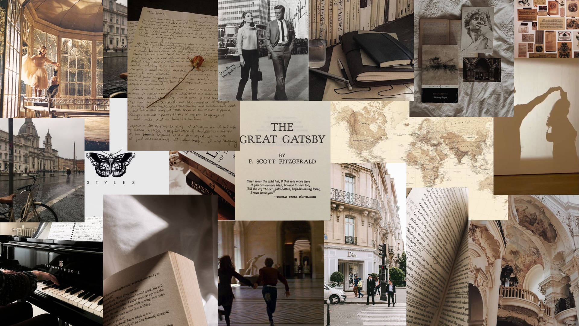 Dark Academia Wallpaper