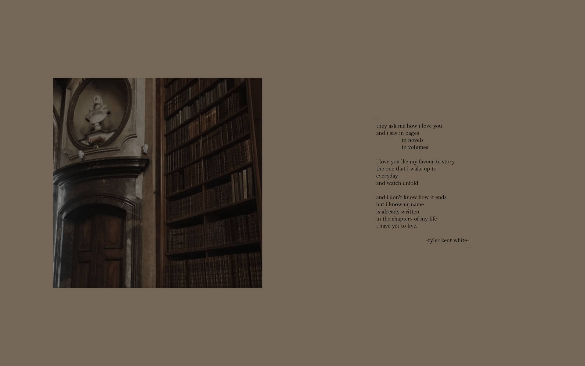 Download Dark Academia Poetry Wallpaper