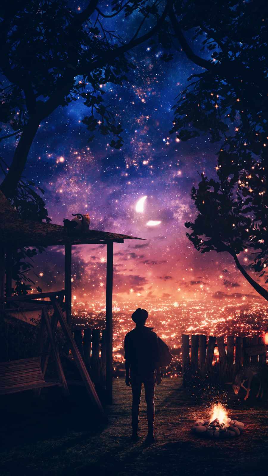 Magical Night 4K iPhone Wallpaper Wallpaper, iPhone Wallpaper