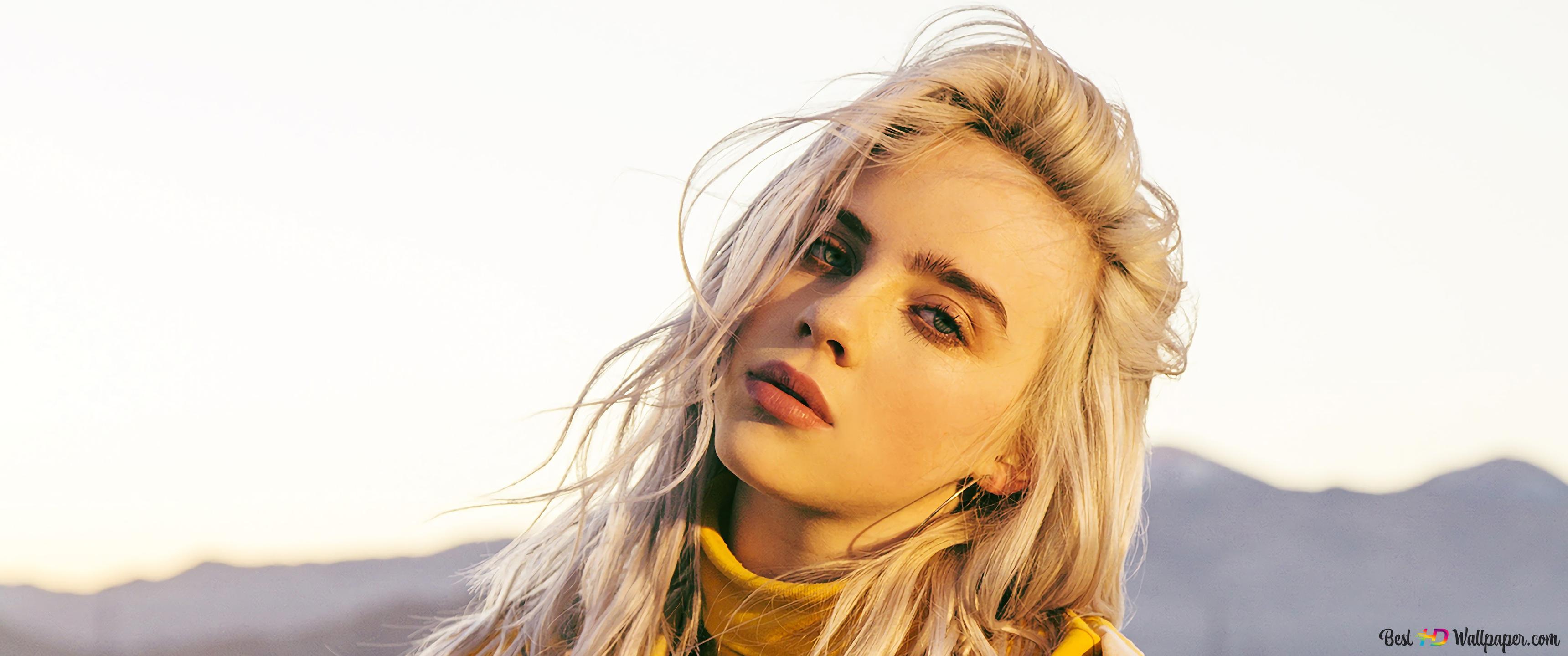 Billie Eilish. Gorgeous American Singer 4K wallpaper download