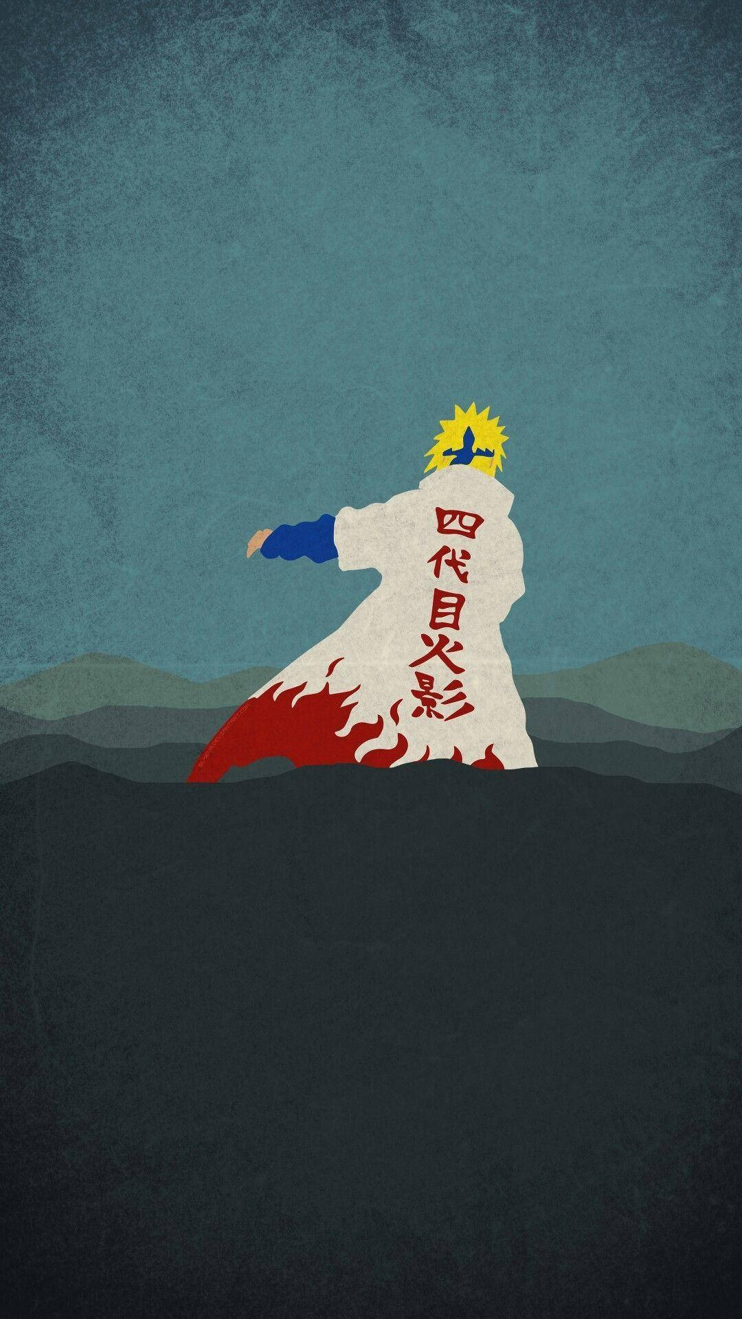 Download HD Anime Phone Minato Namikaze Minimalist Wallpaper