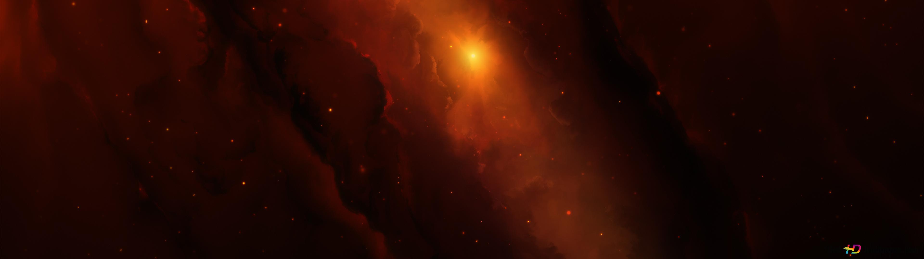 Space autumn 4K wallpaper download