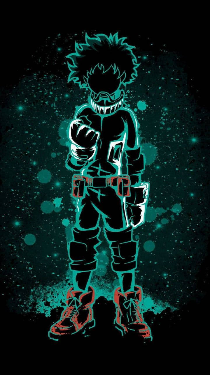 Download Izuku Silhouette My Hero Academia Phone Wallpaper