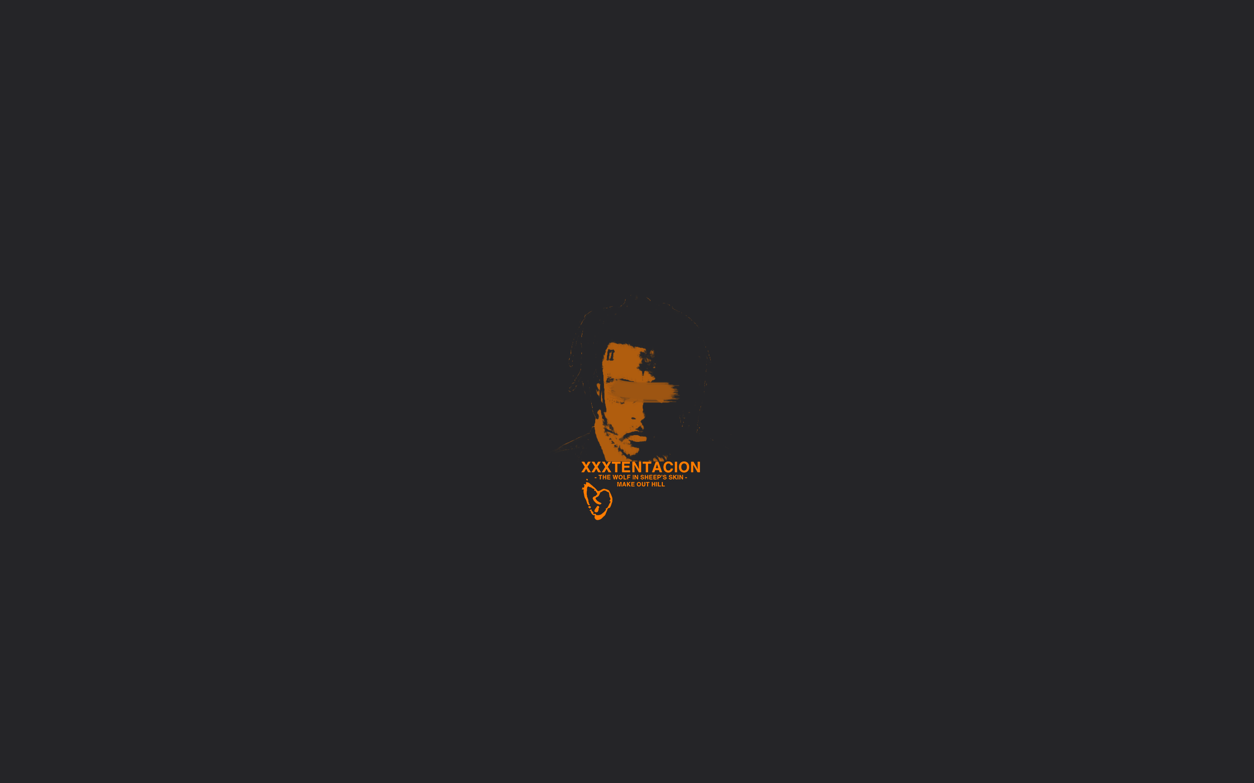 minimalism, XXXTENTACION, black background, simple background Gallery HD Wallpaper