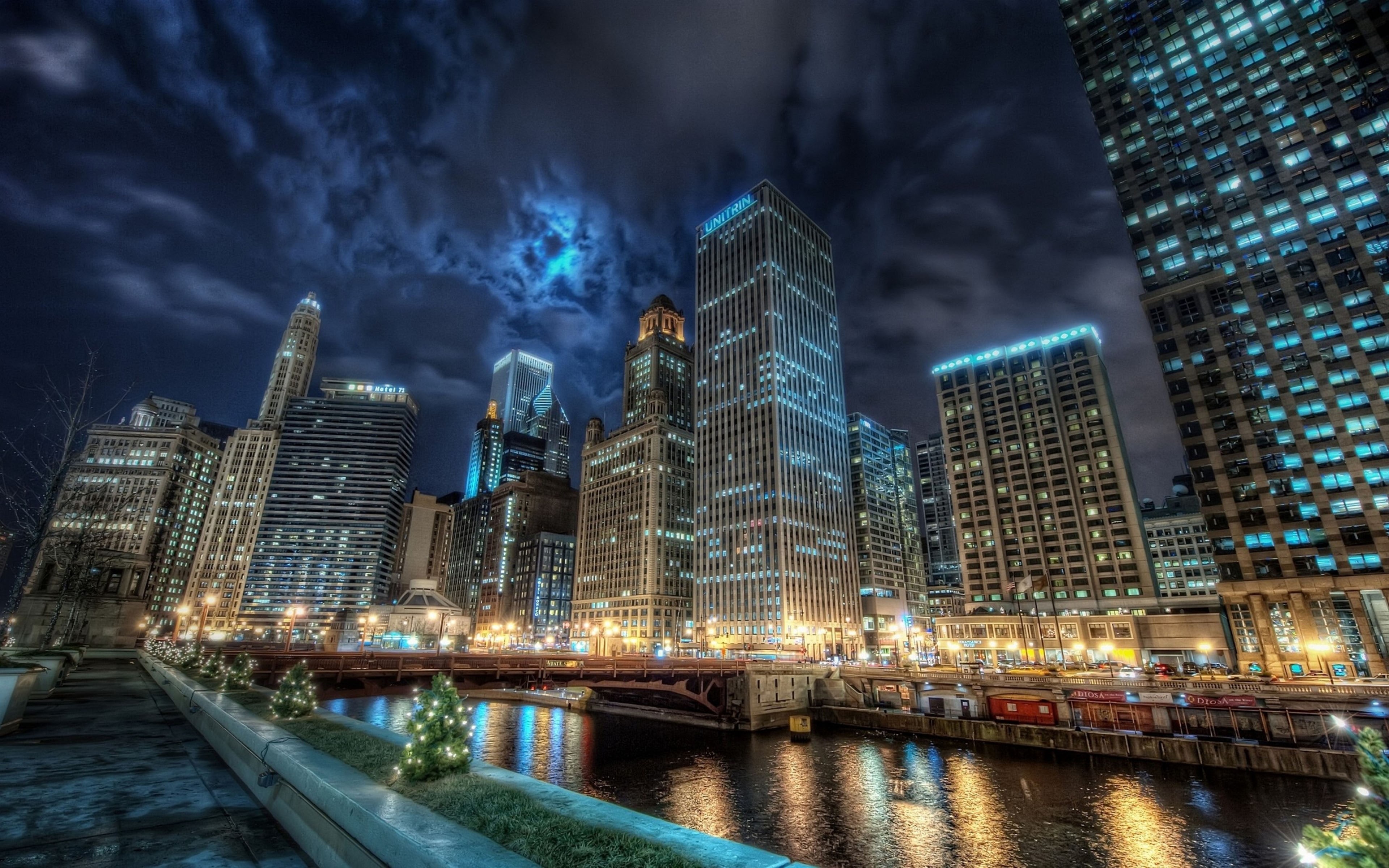 Wallpaper / k, hd, wallpaper, laptop, night, tablet, desktop, phones, 4K, mobile, ultra, chicago, tv, skyline free download