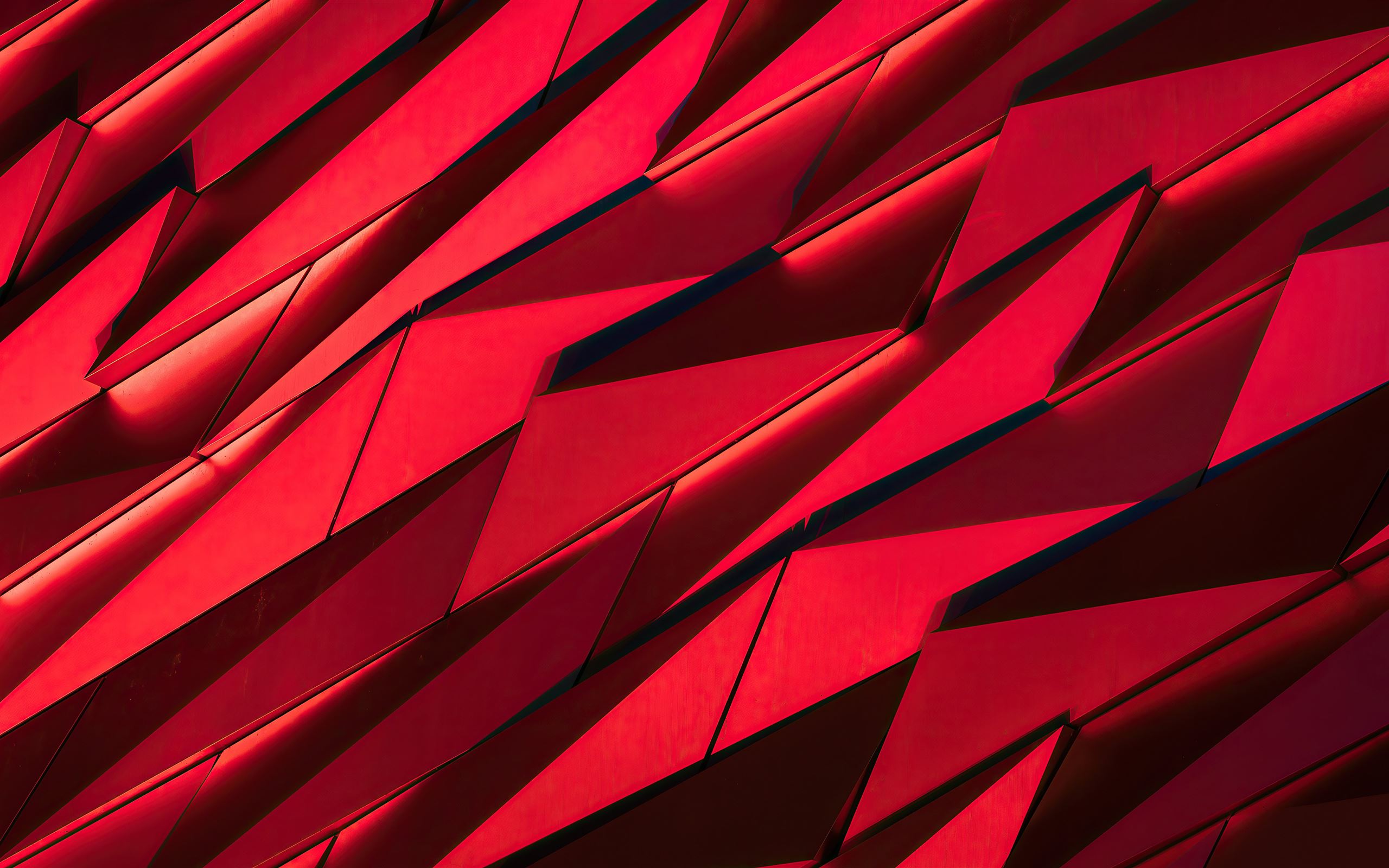 red sharp shapes texture 4k Mac Wallpaper Download