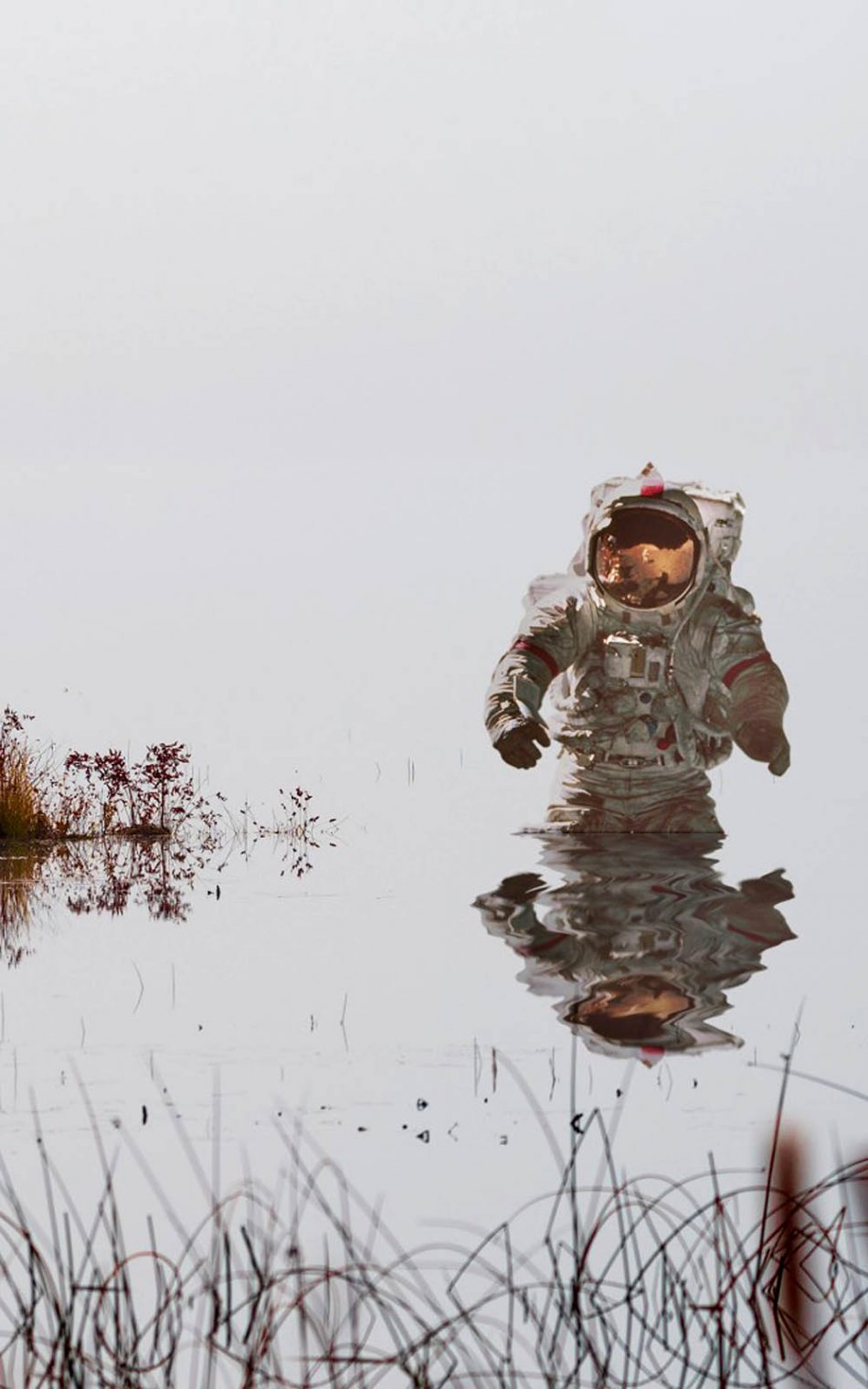 Astronaut On Earth 4K Ultra HD Mobile Wallpaper