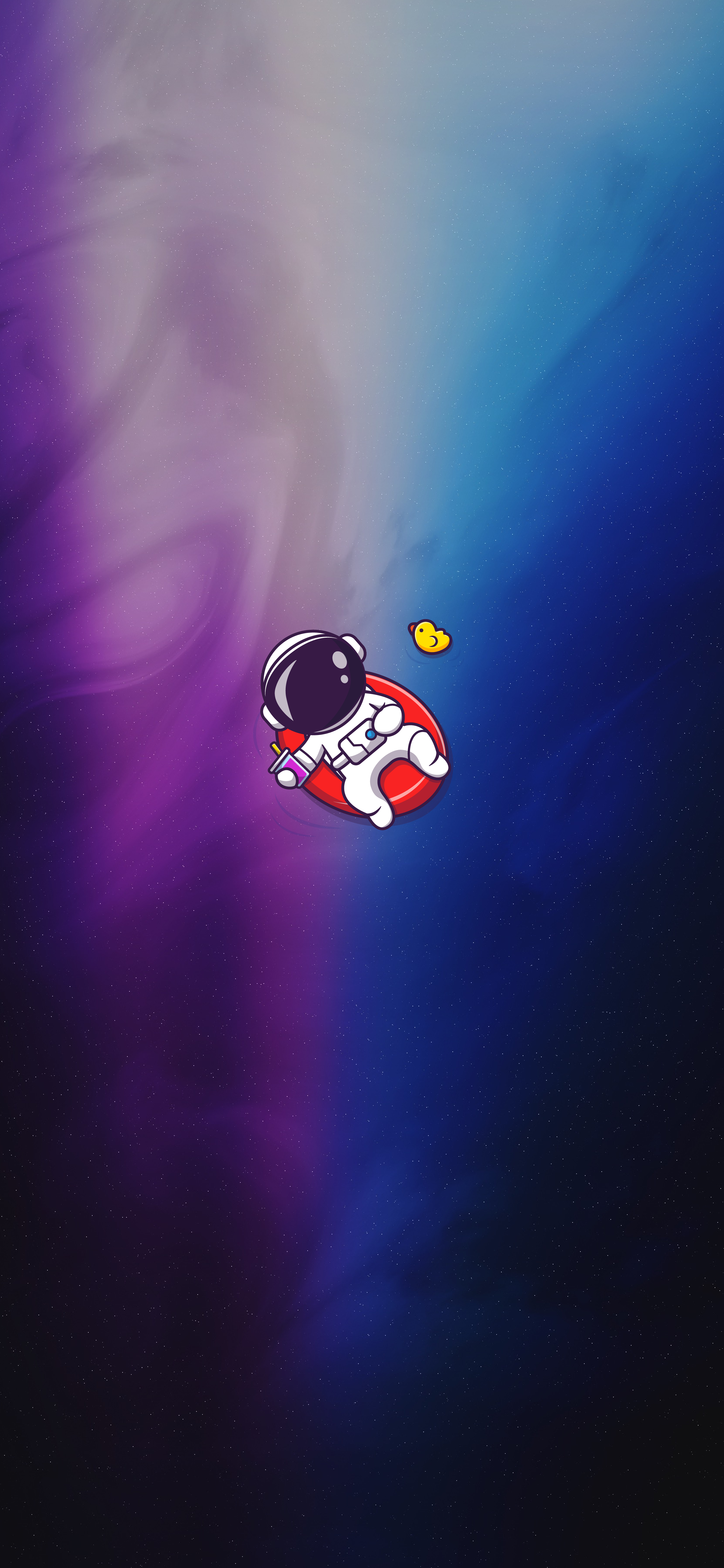 CUTE ASTRONAUT PHONE WALLPAPER 4K