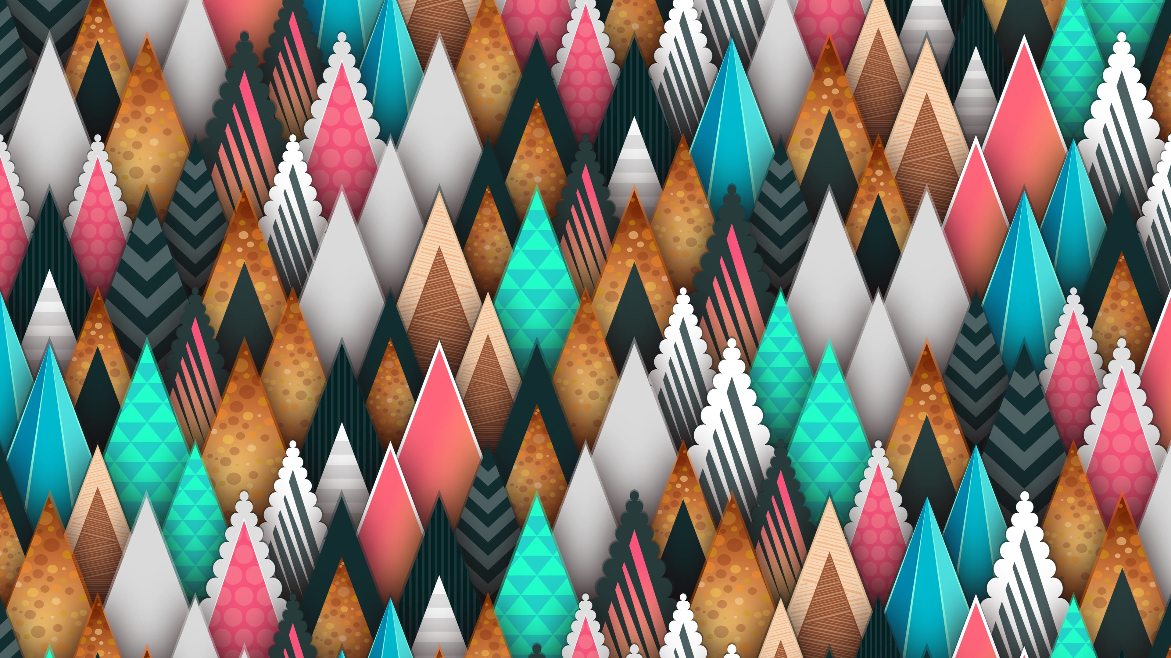 Wallpaper 4k Abstract Sharp Shapes 5k Wallpaper
