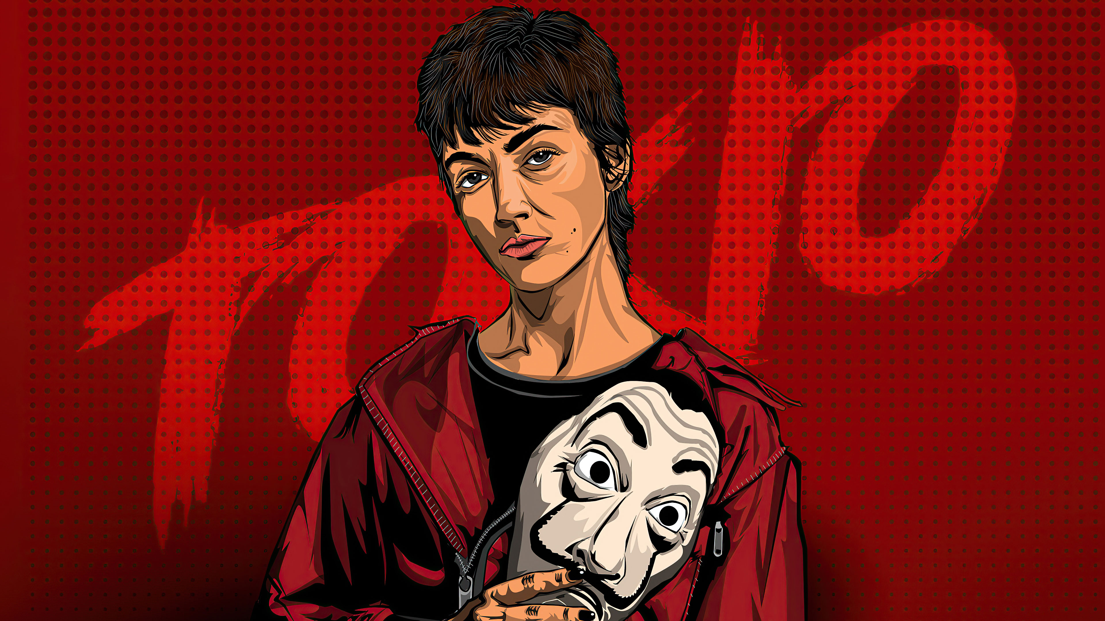 Money Heist 5 Full HD Wallpaper 4K