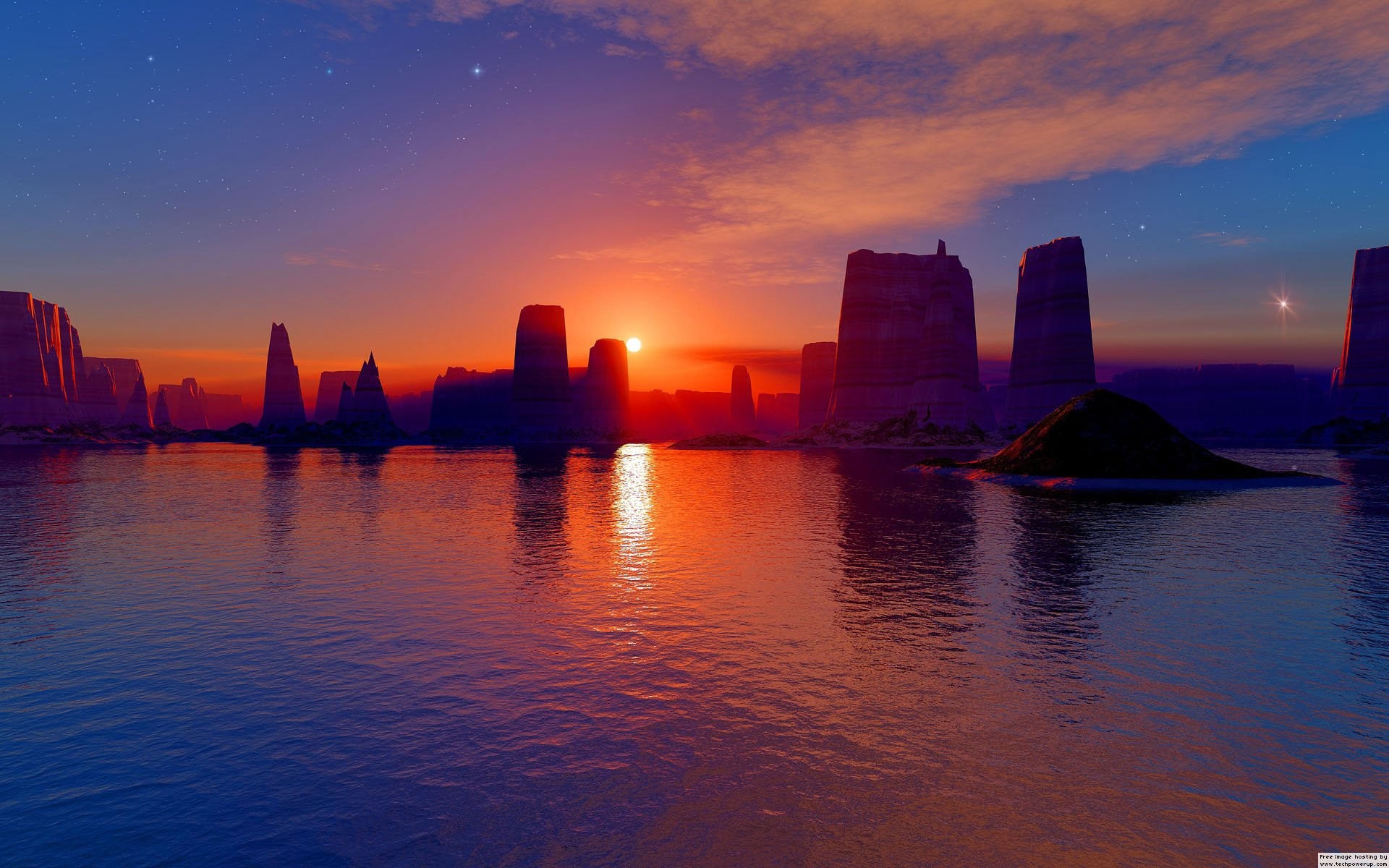 Summer Night Wallpaper