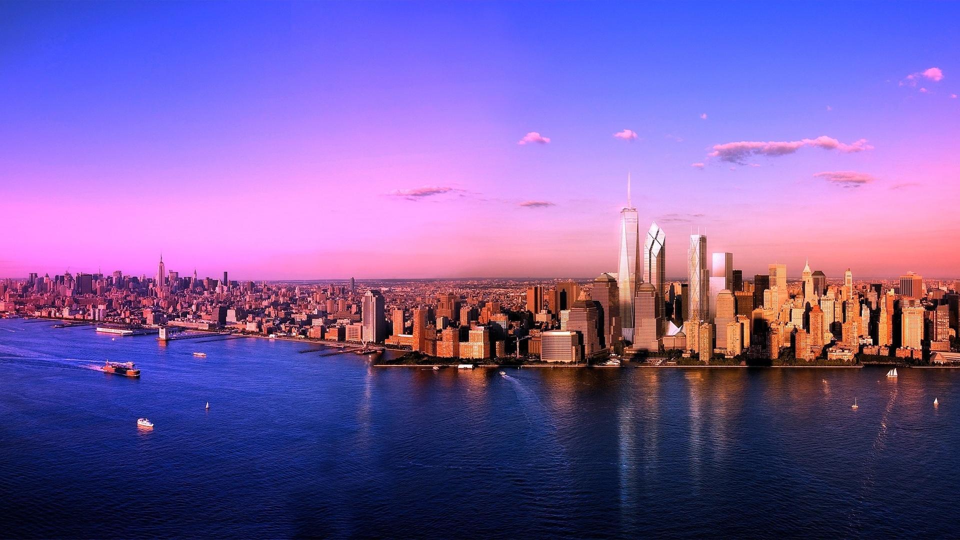 Manhattan At Sunset