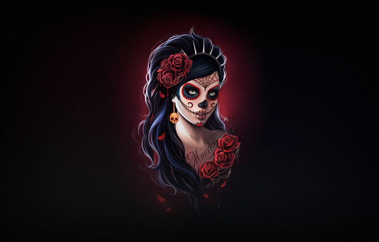 Free download Wallpaper Girl Style Background Calavera Day of the Dead Day [1332x850] for your Desktop, Mobile & Tablet. Explore Day Of The Dead Wallpaper. Wallpaper Of The Walking