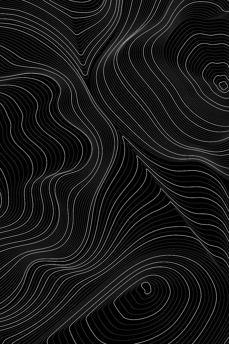 Gray topographic pattern on a black background. free image / Cuz. Graphic design pattern, Texture graphic design, Geometric pattern background