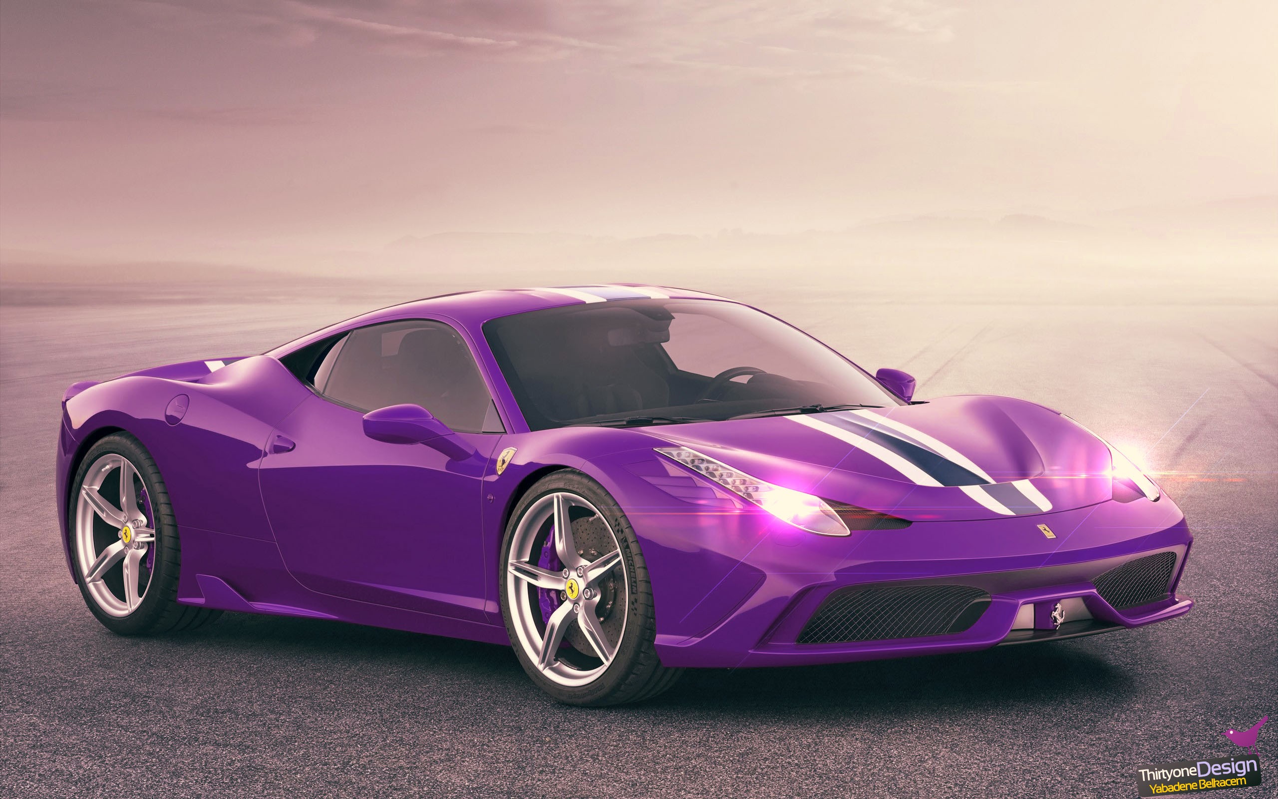 ferrari 458 purple
