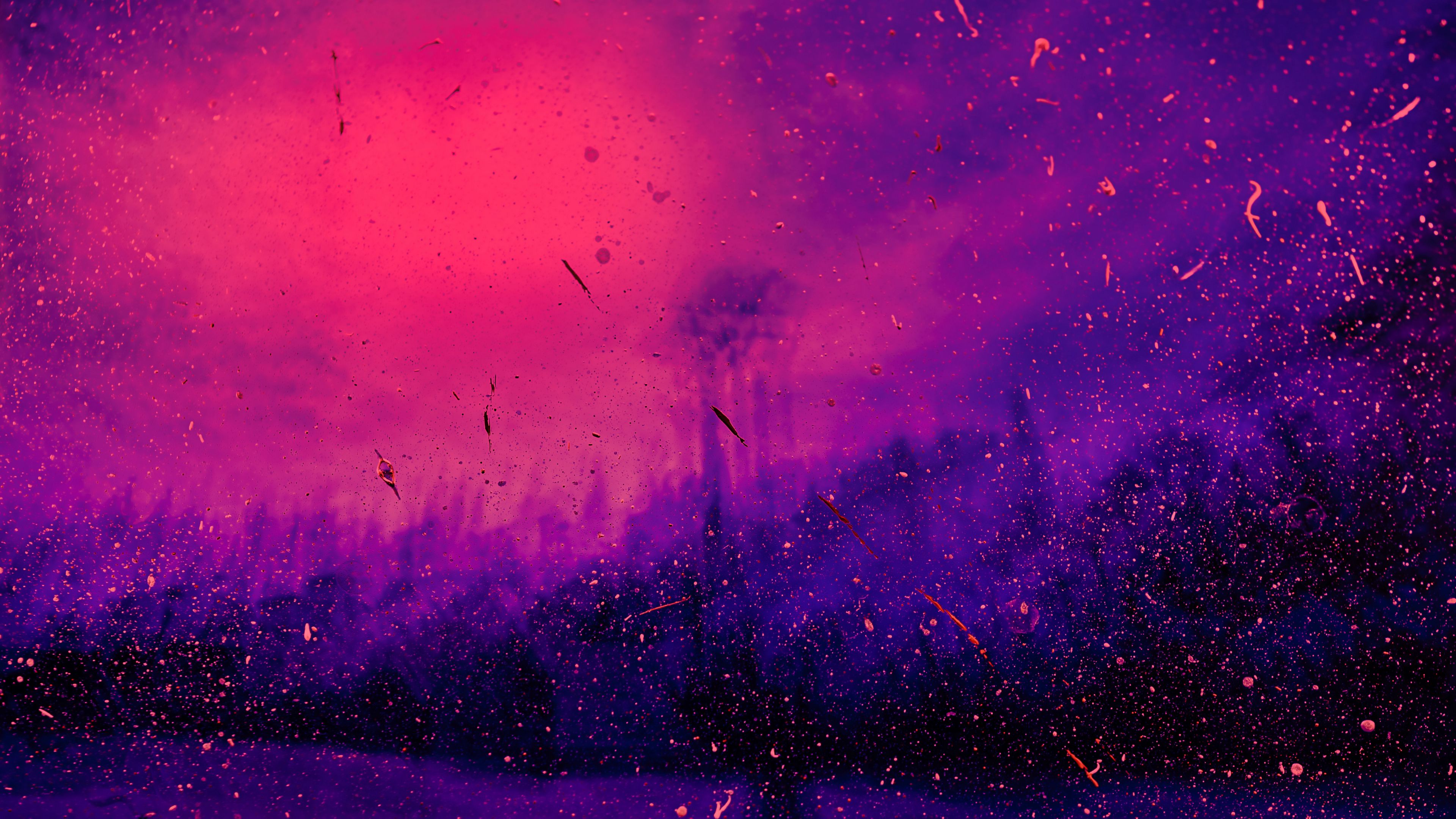 Wallpaper / spots, dots, lilac, purple, spray, 4k free download