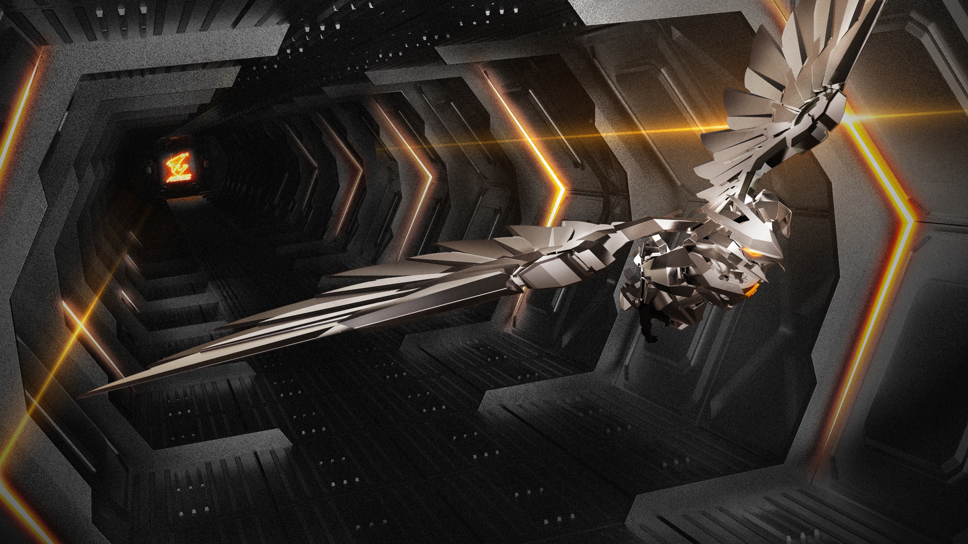 aorus, gigabyte, 4k, HD Wallpaper