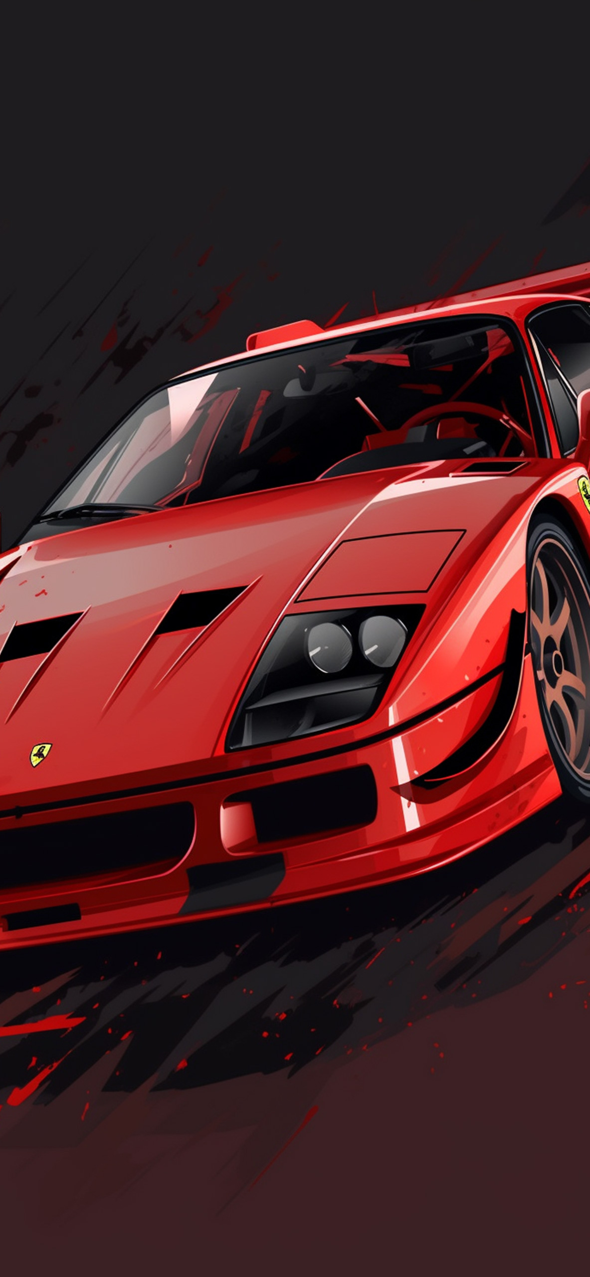Ferrari F40 Dark Wallpaper