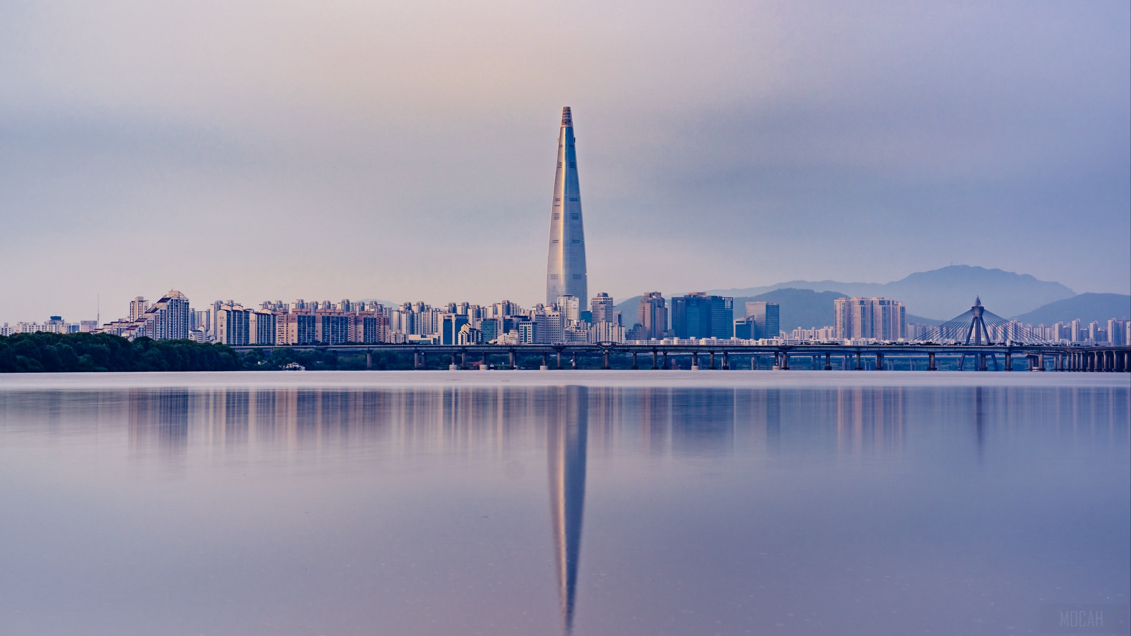 panorama, skyscraper, seoul, south korea 4k Gallery HD Wallpaper