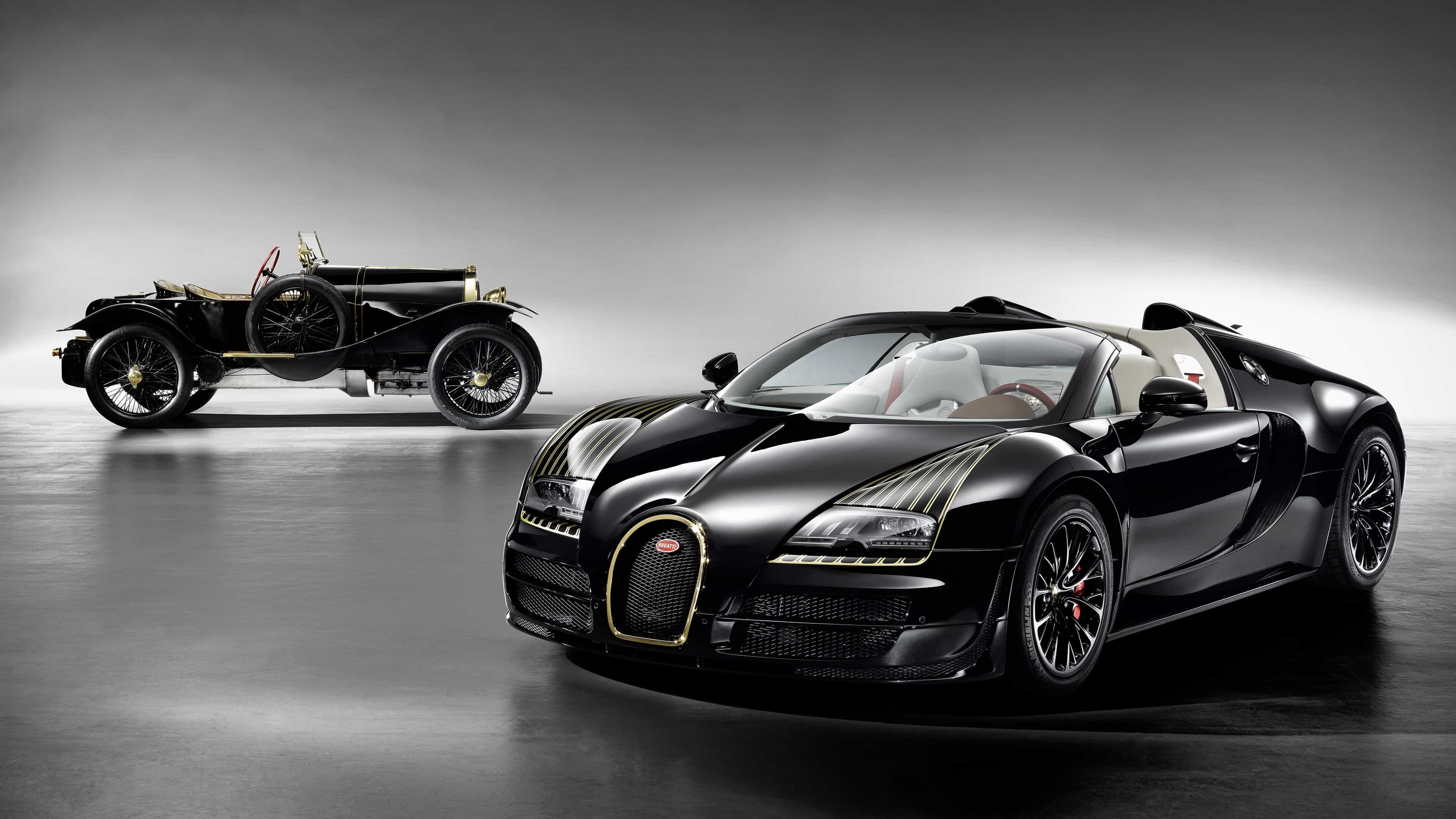 Bugatti Veyron Black Bess UHD 4K Wallpaper