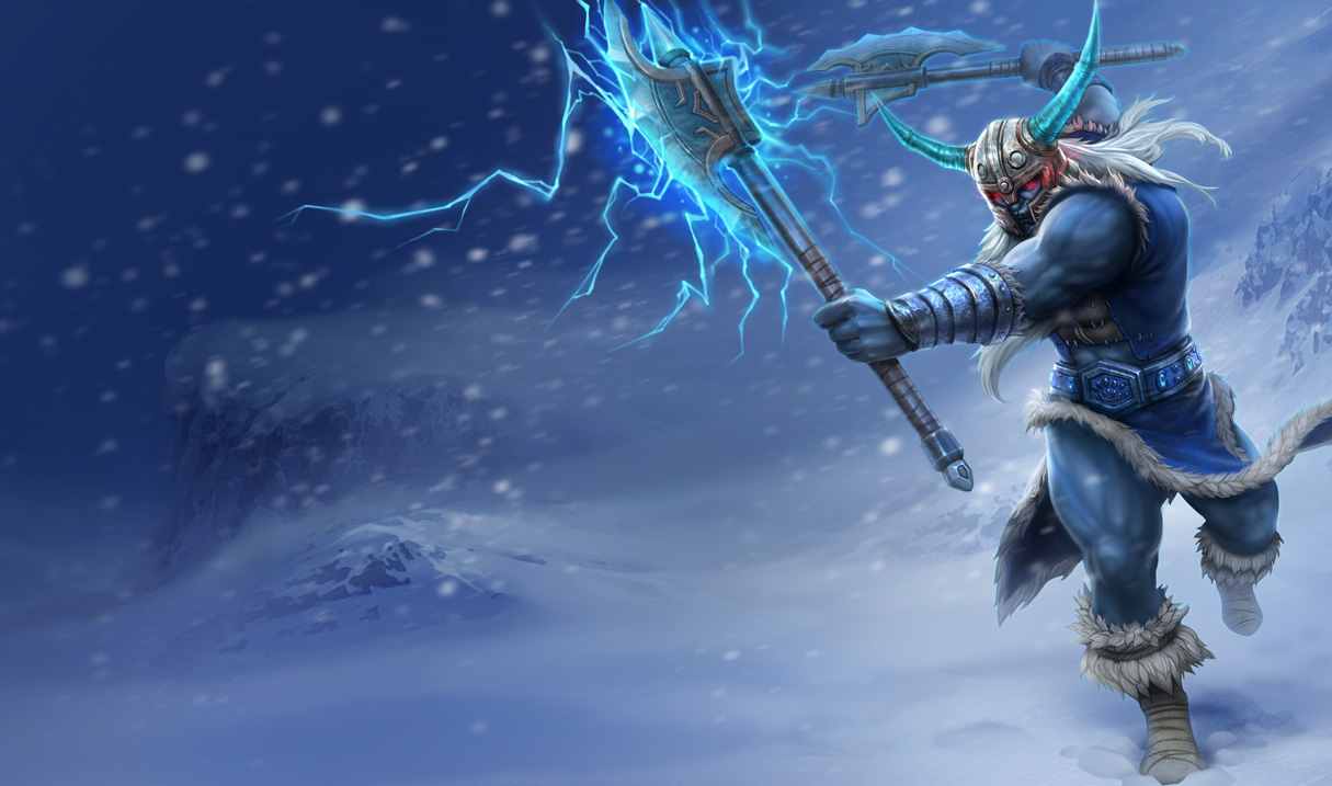 Glacial Olaf Skin of Legends Wallpaper
