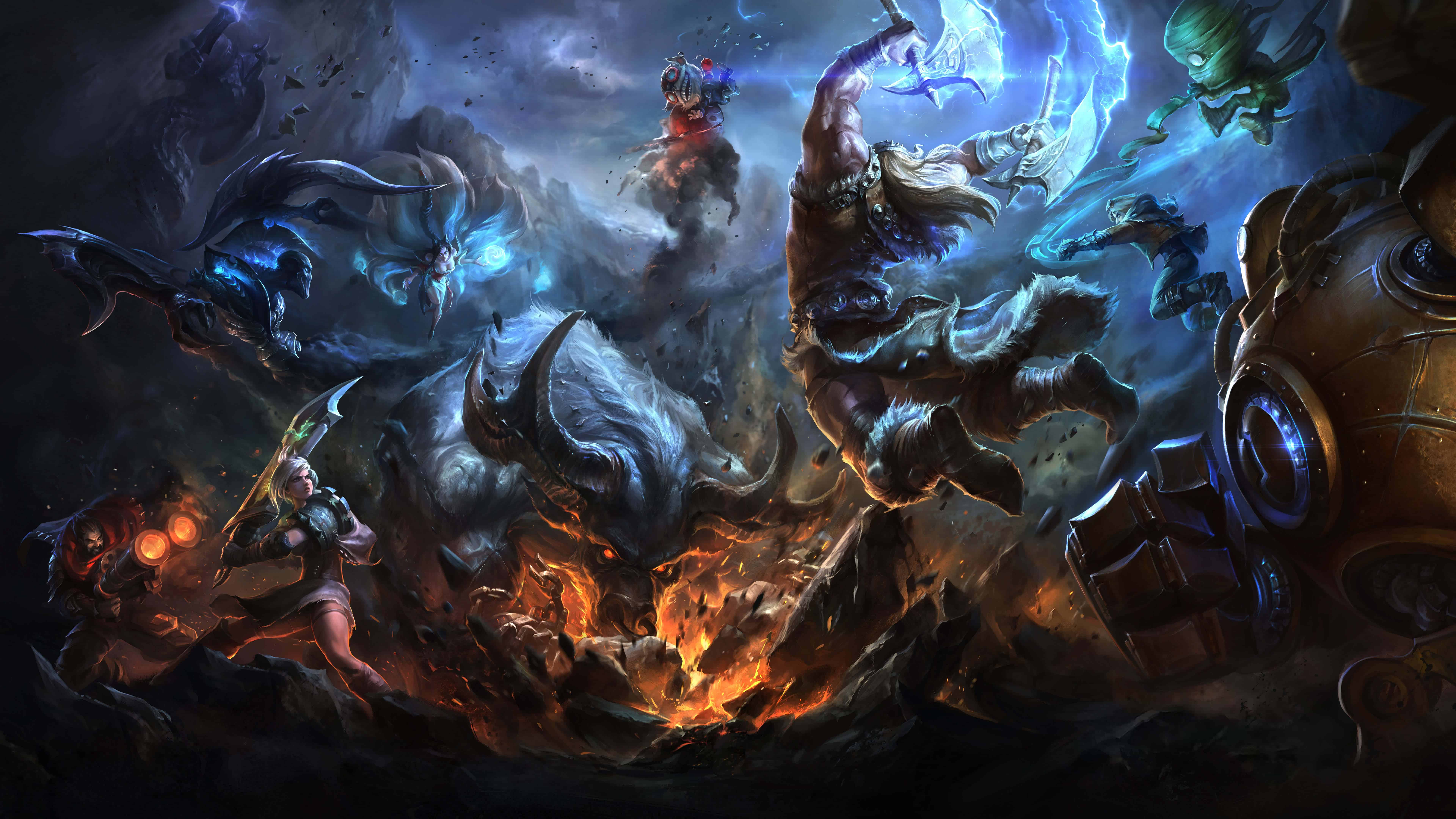 League Of Legends Olaf UHD 8K Wallpaper